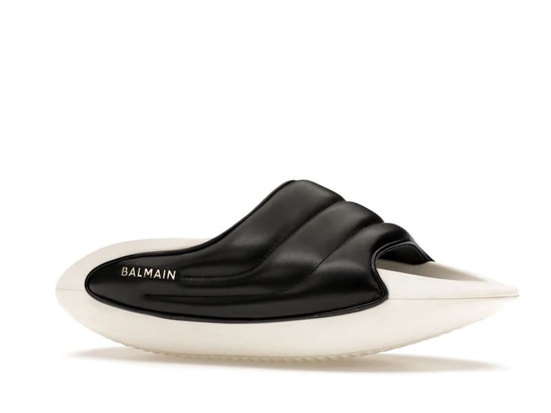 Balmain B-IT Mules Black White