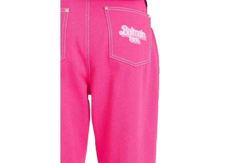 Balmain x Barbie - Boyfriend Cut Jeans Pink