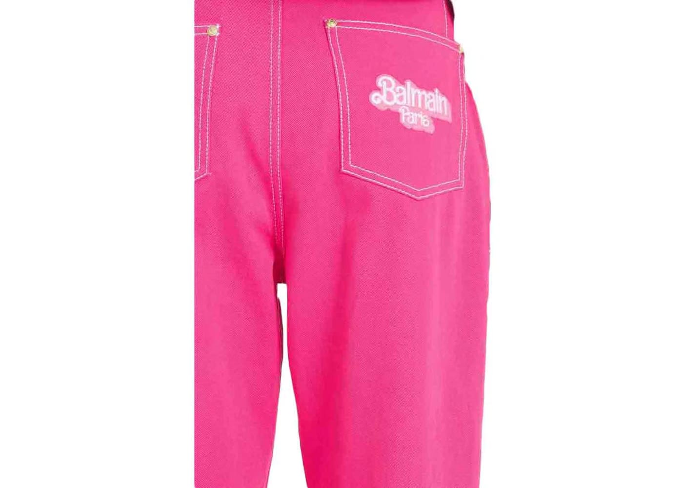 Balmain x Barbie - Boyfriend Cut Jeans Pink