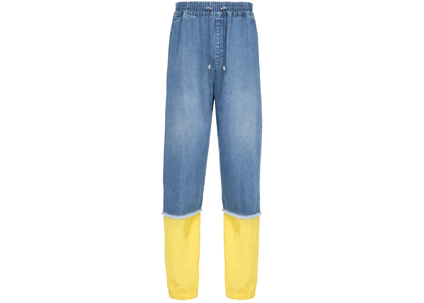Balmain x Pokemon Nylon Cargo Jeans Blue