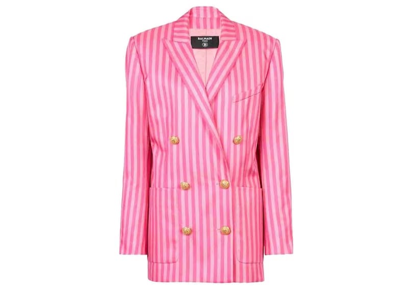 Balmain x Barbie - Striped Blazer Light Pink