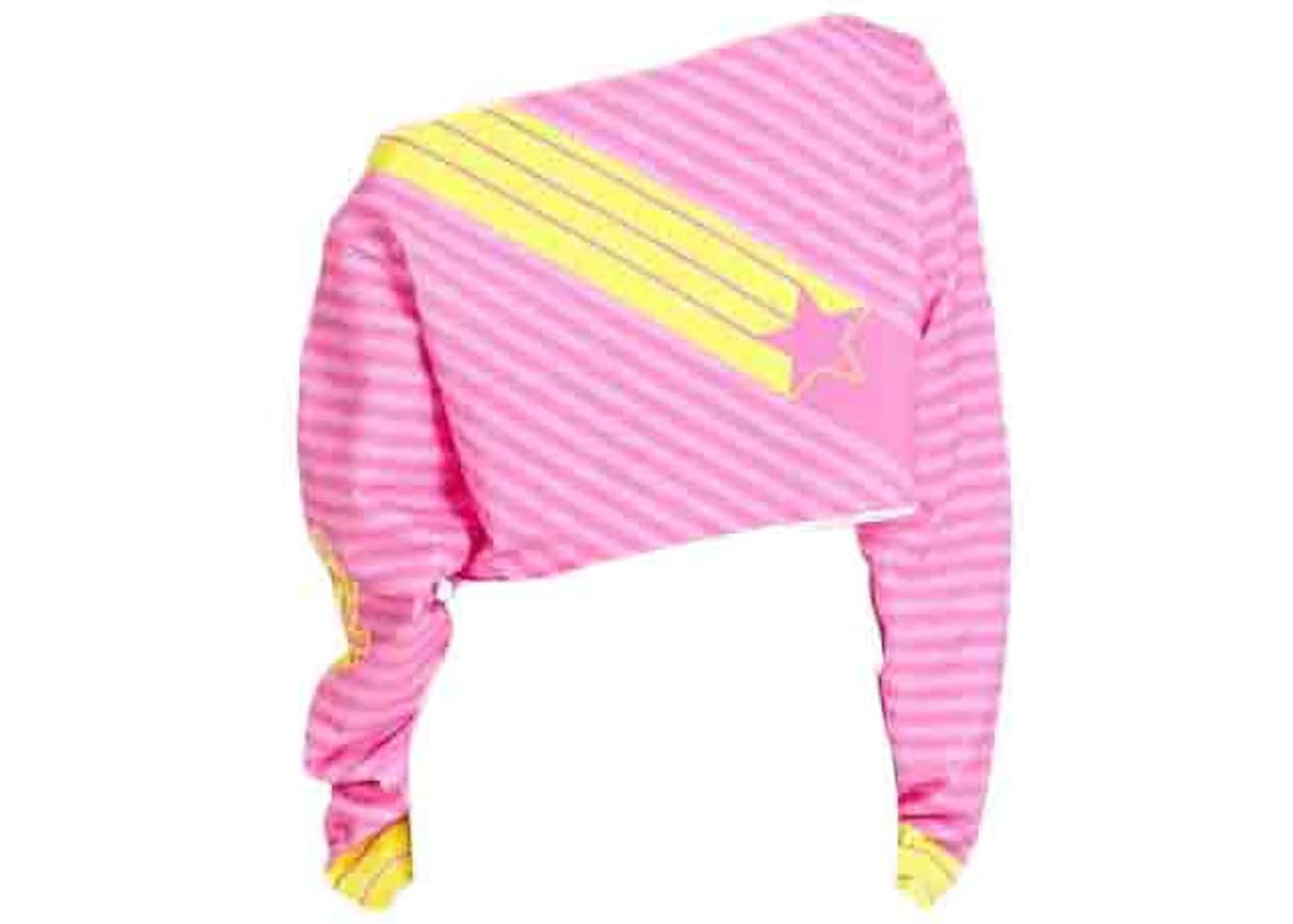 Balmain x Barbie - Cotton Off-The-Shoulder Crop Top Pink
