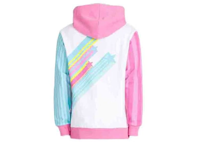 Balmain x Barbie - Cotton Sweatshirt Multicolor with Pink Balmain Logo Print