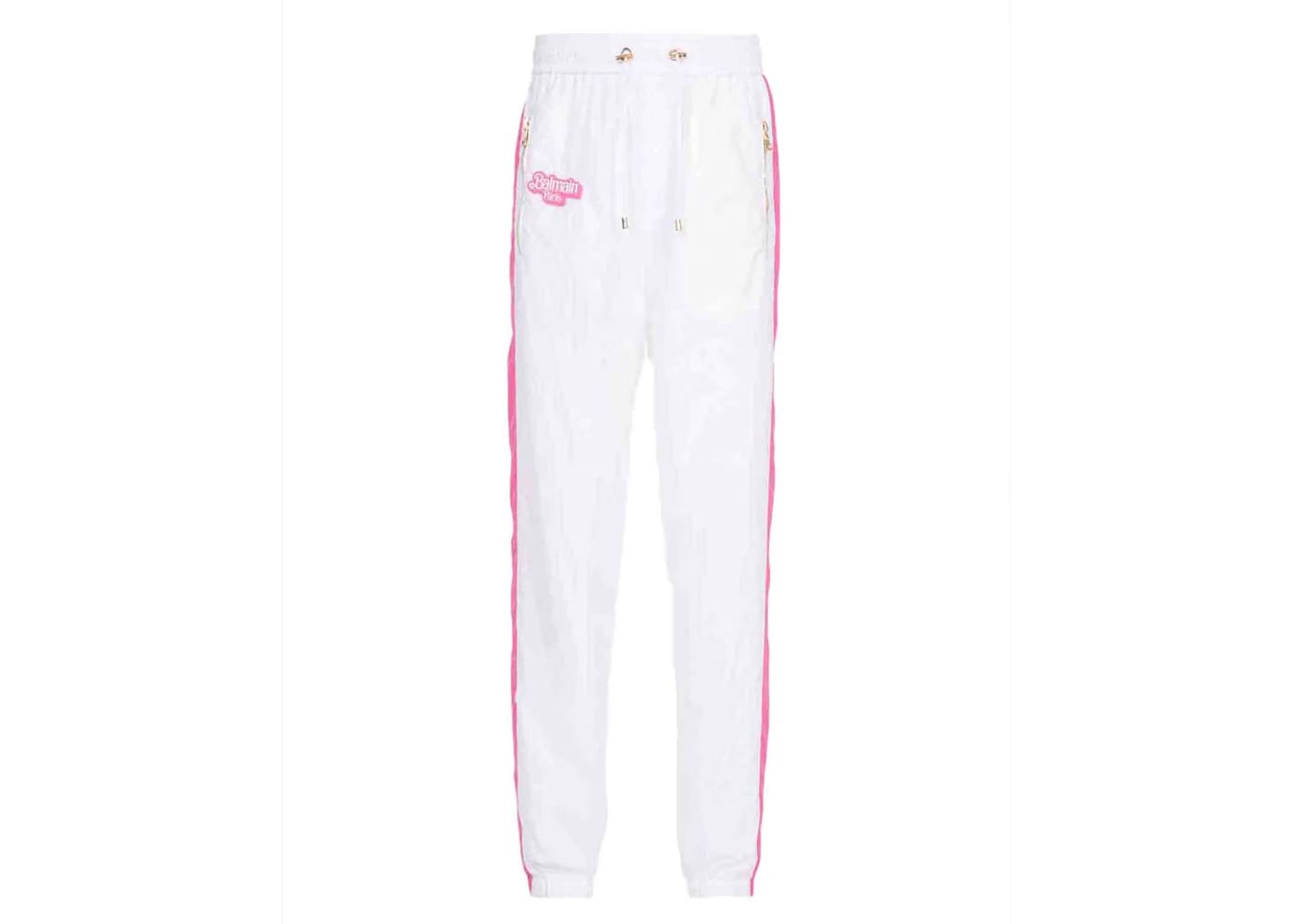 Balmain x Barbie - Nylon Sweatpants White and Pink