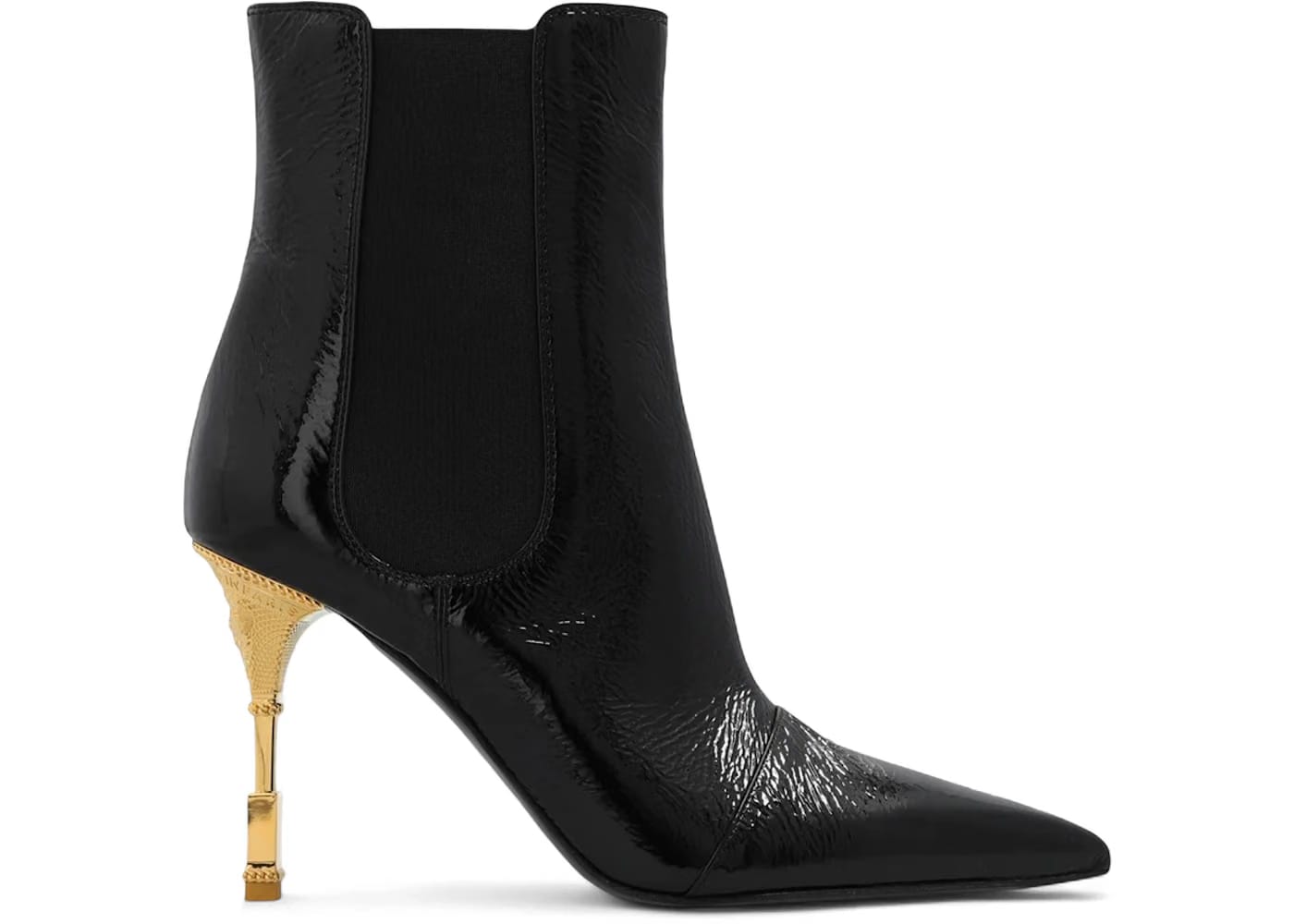 Balmain Moneta Leather Ankle Boots Black (Women's)