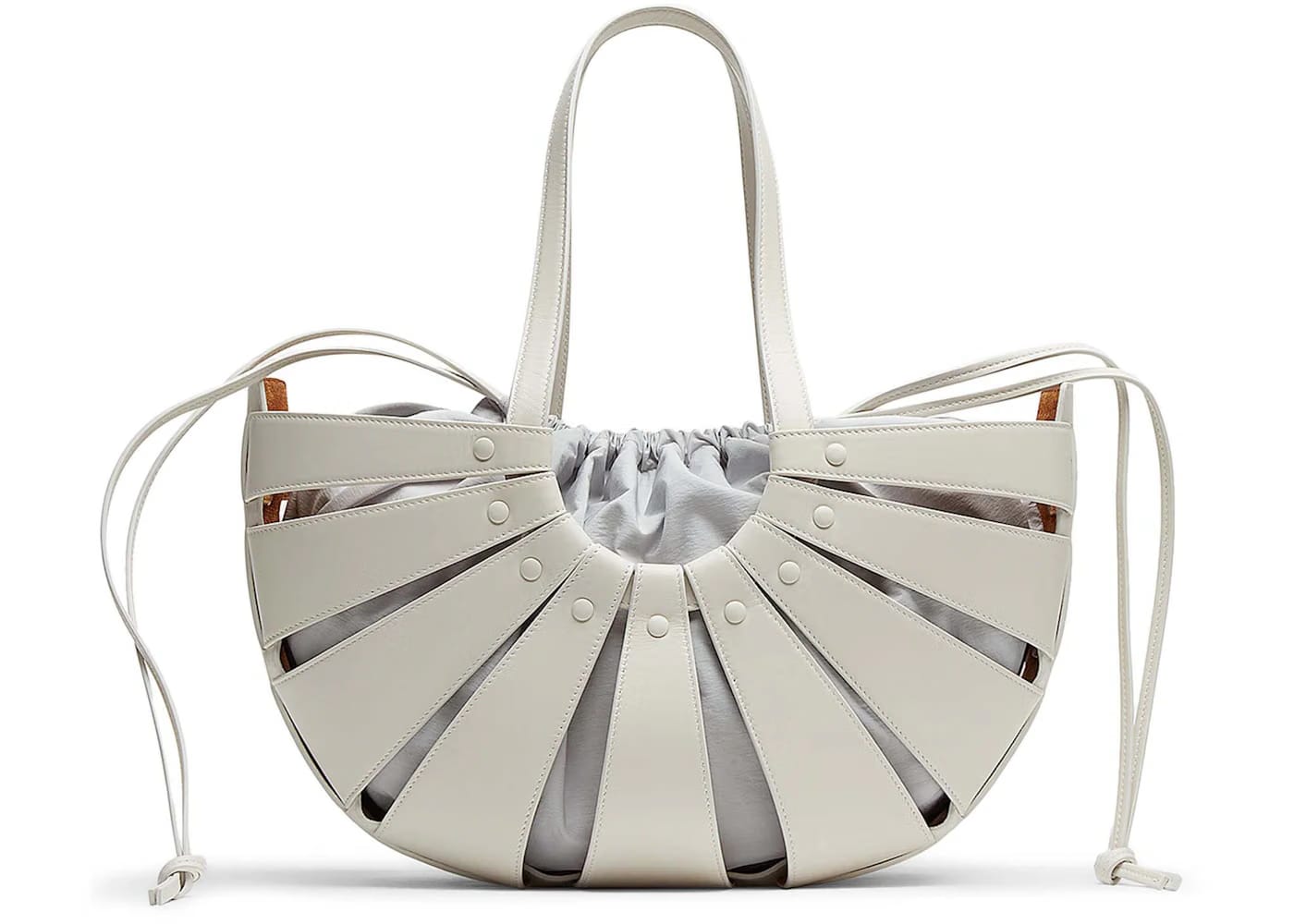 Bottega Veneta The Shell Medium Handbag Grey