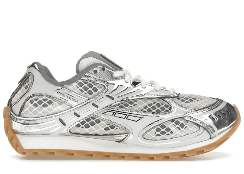 Bottega Veneta Orbit Silver White
