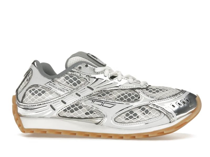 Bottega Veneta Orbit Silver White