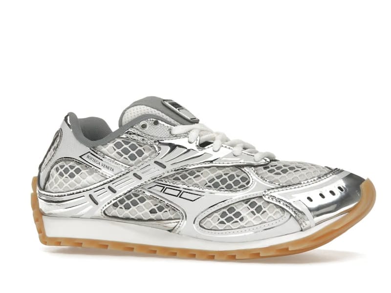 Bottega Veneta Orbit Silver White