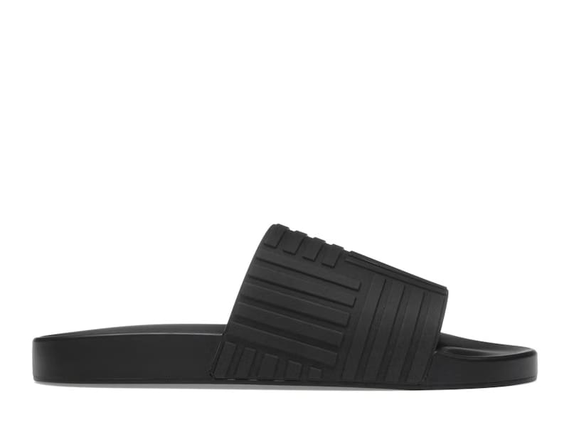Bottega Veneta Rubber Slides Black