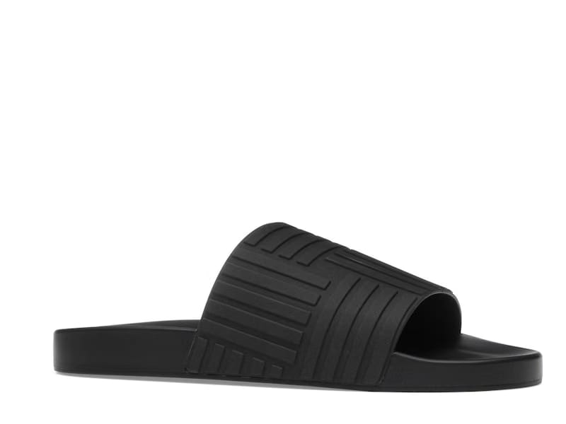 Bottega Veneta Rubber Slides Black