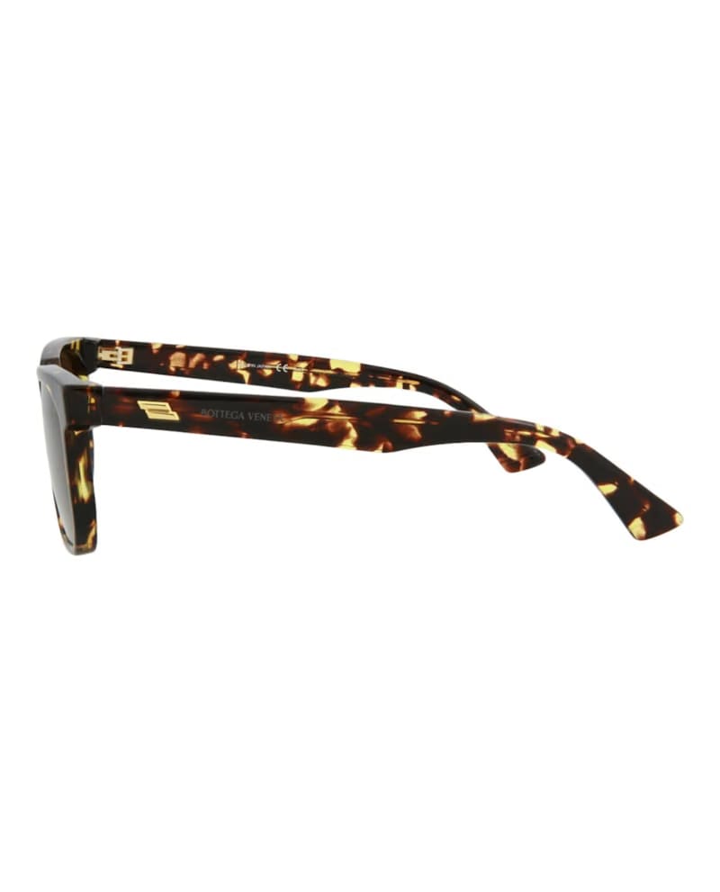 Bottega Veneta Square Rectangle Sunglasses Havana/Havana/Brown (BV1033S-30008532-002)