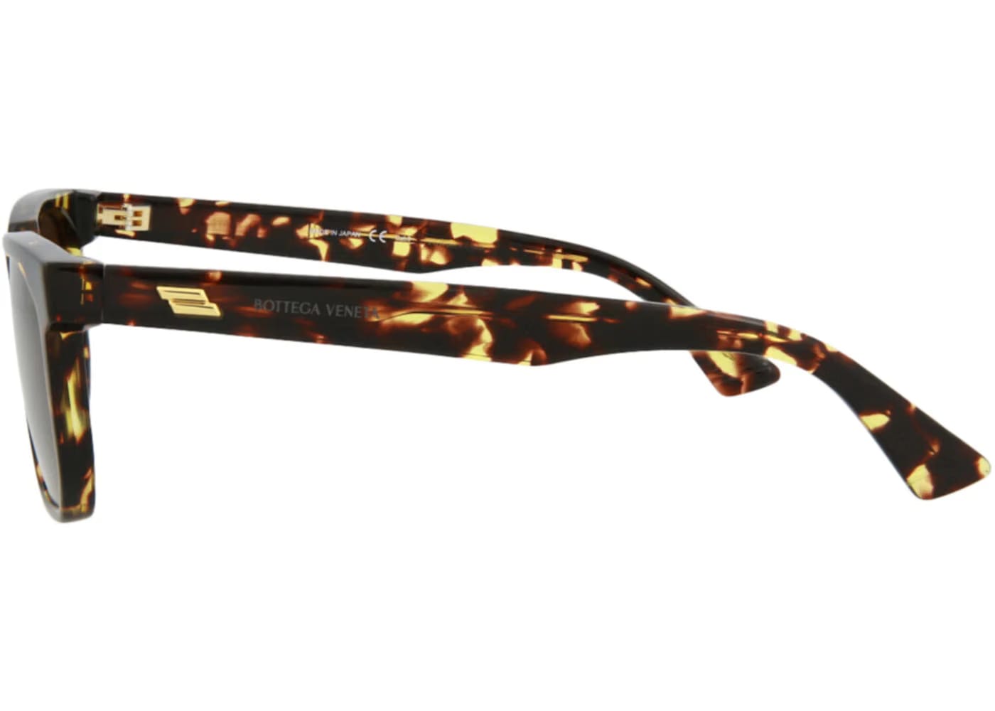 Bottega Veneta Square Rectangle Sunglasses Havana/Havana/Brown (BV1033S-30008532-002)