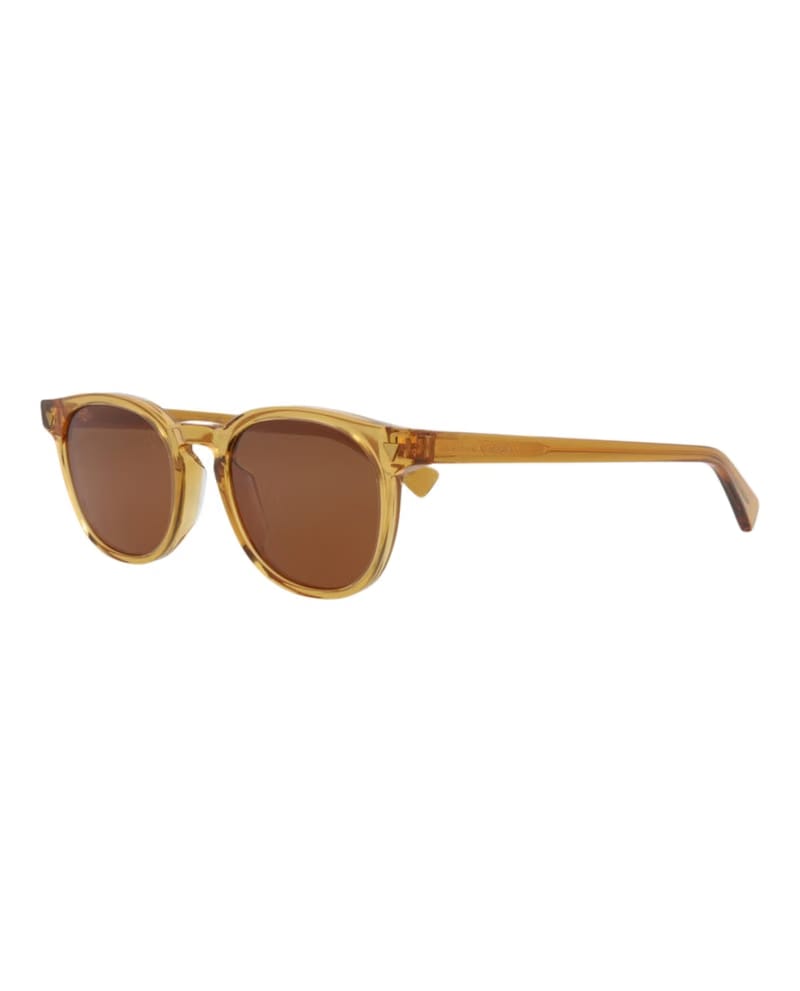 Bottega Veneta Round-Frame Recycled Acetate Sunglasses Yellow Yellow Brown (BV1253S-30014561-004)