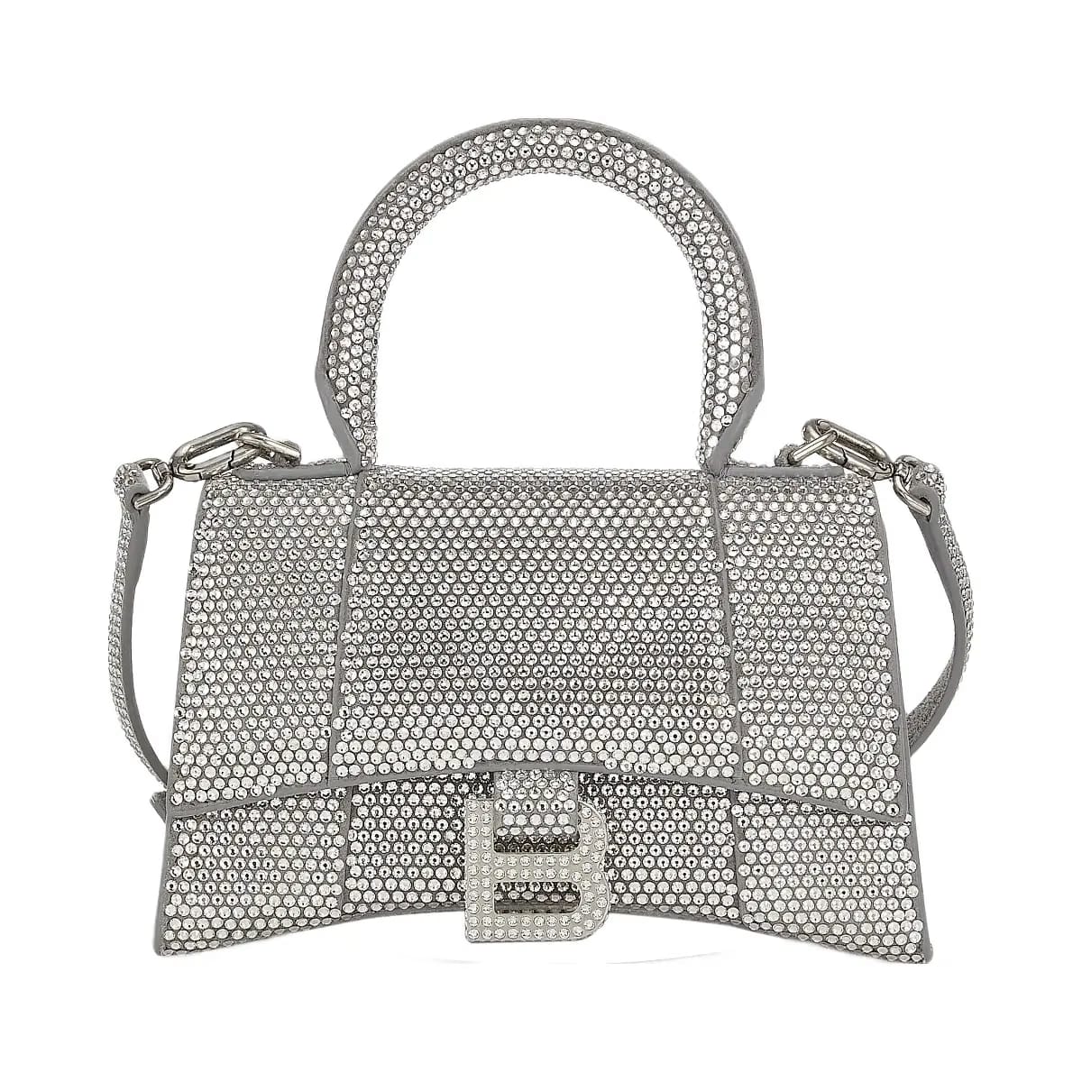 Balenciaga Hourglass XS Suede Top Handle
