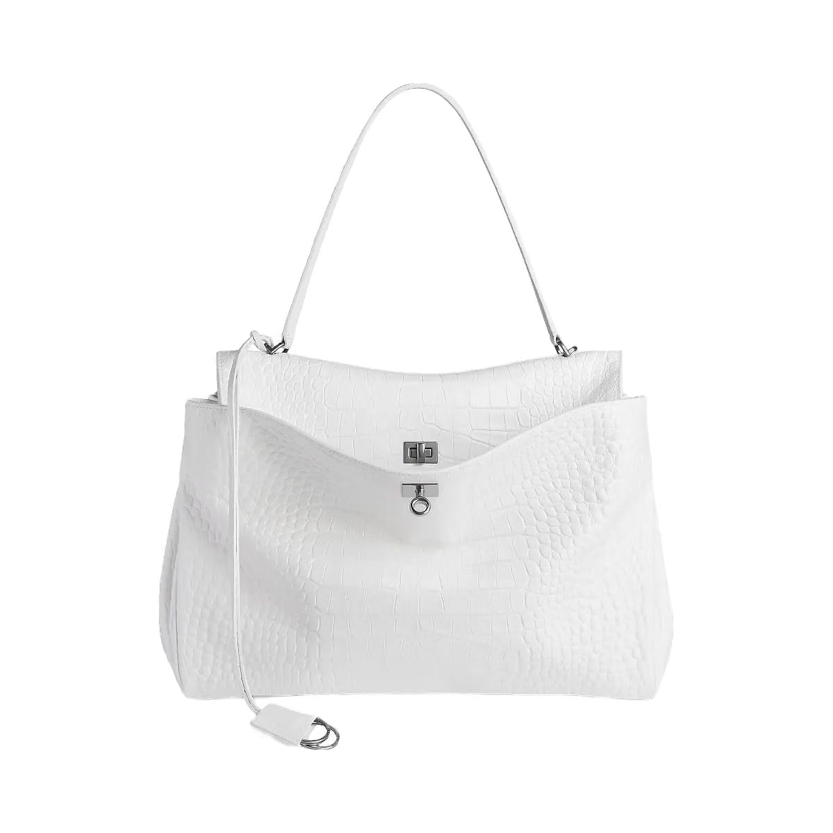 Balenciaga Rodeo Large Croc Embossed