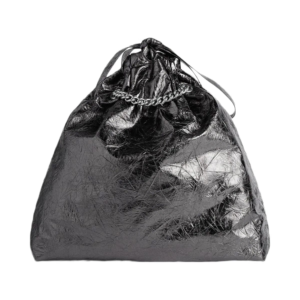 Balenciaga Crush Medium Metallized Tote