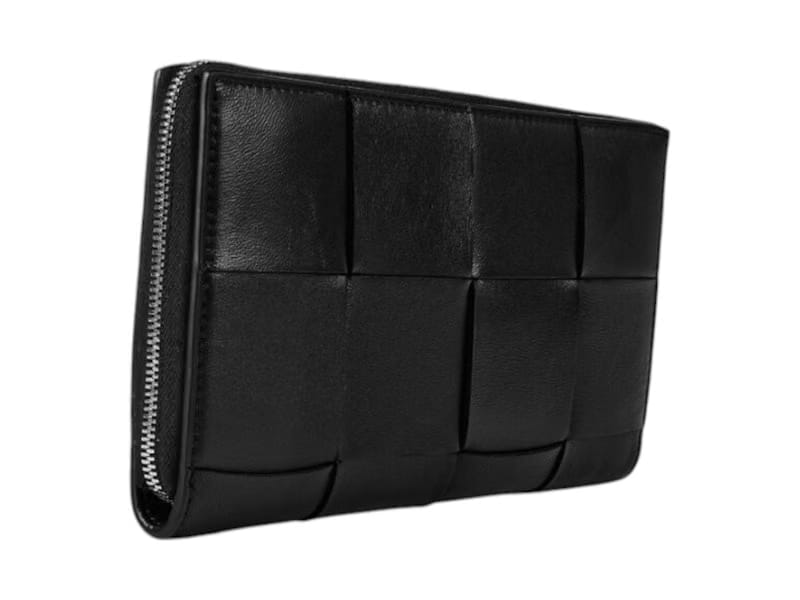 Bottega Veneta Wallet Cassette Zip Black