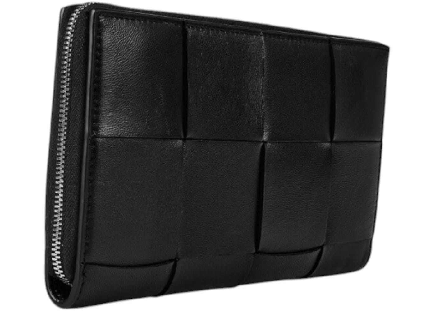 Bottega Veneta Wallet Cassette Zip Black