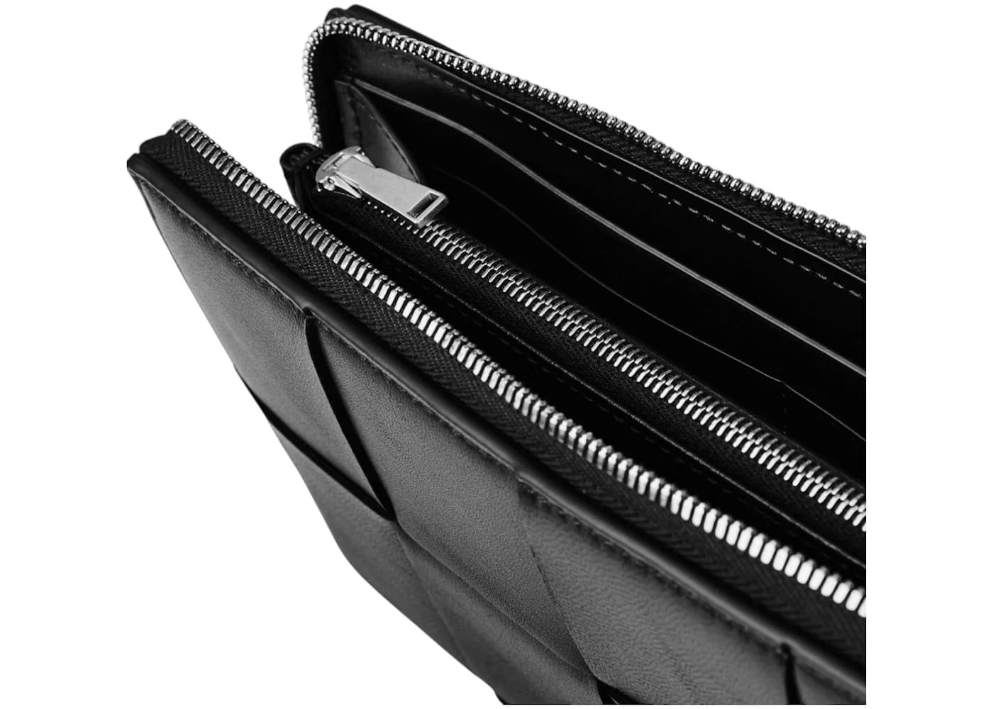 Bottega Veneta Wallet Cassette Zip Black