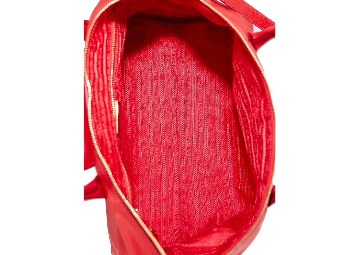 Prada Shopping Tote Tessuto Red