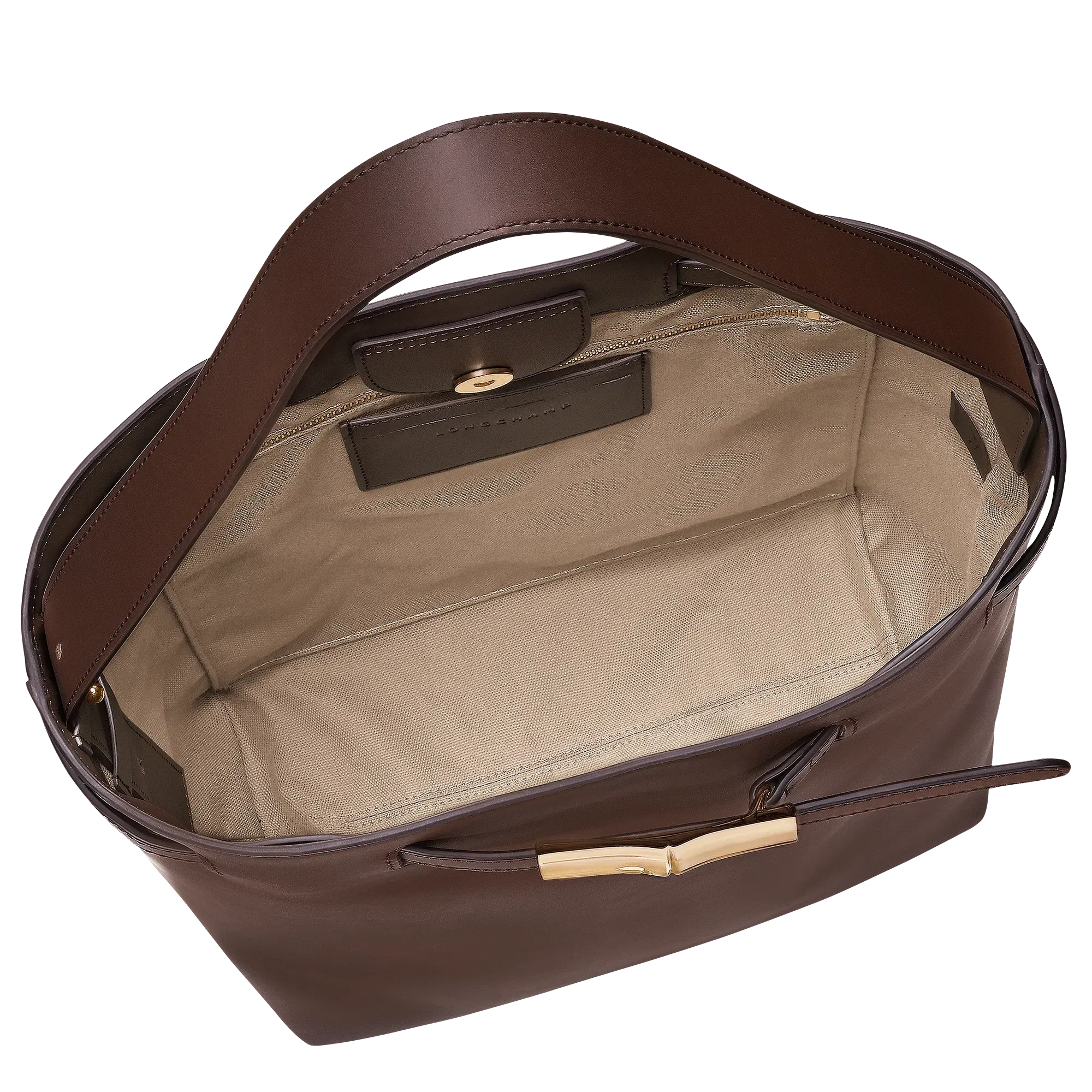 Longchamp Le Smart Shoulder Mocha