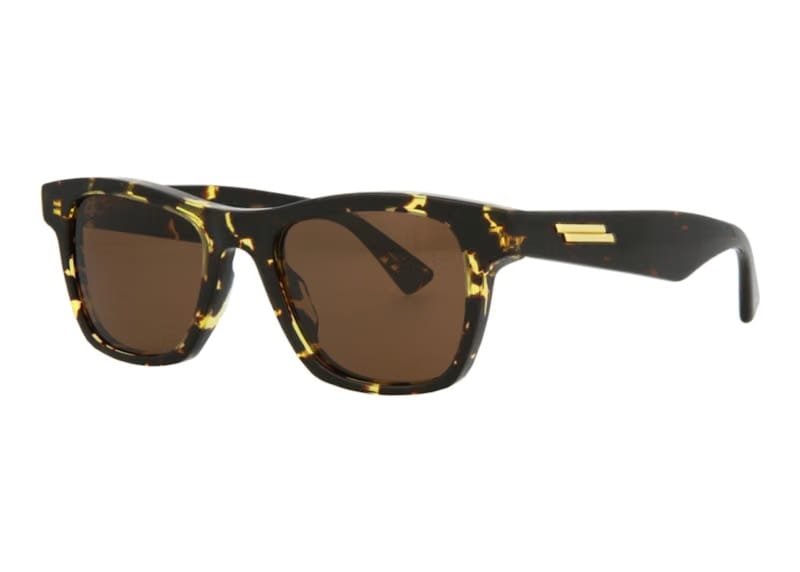 Bottega Veneta Rectangle Sunglasses Havana/Havana Brown (BV1120S-30011464-002-20355)
