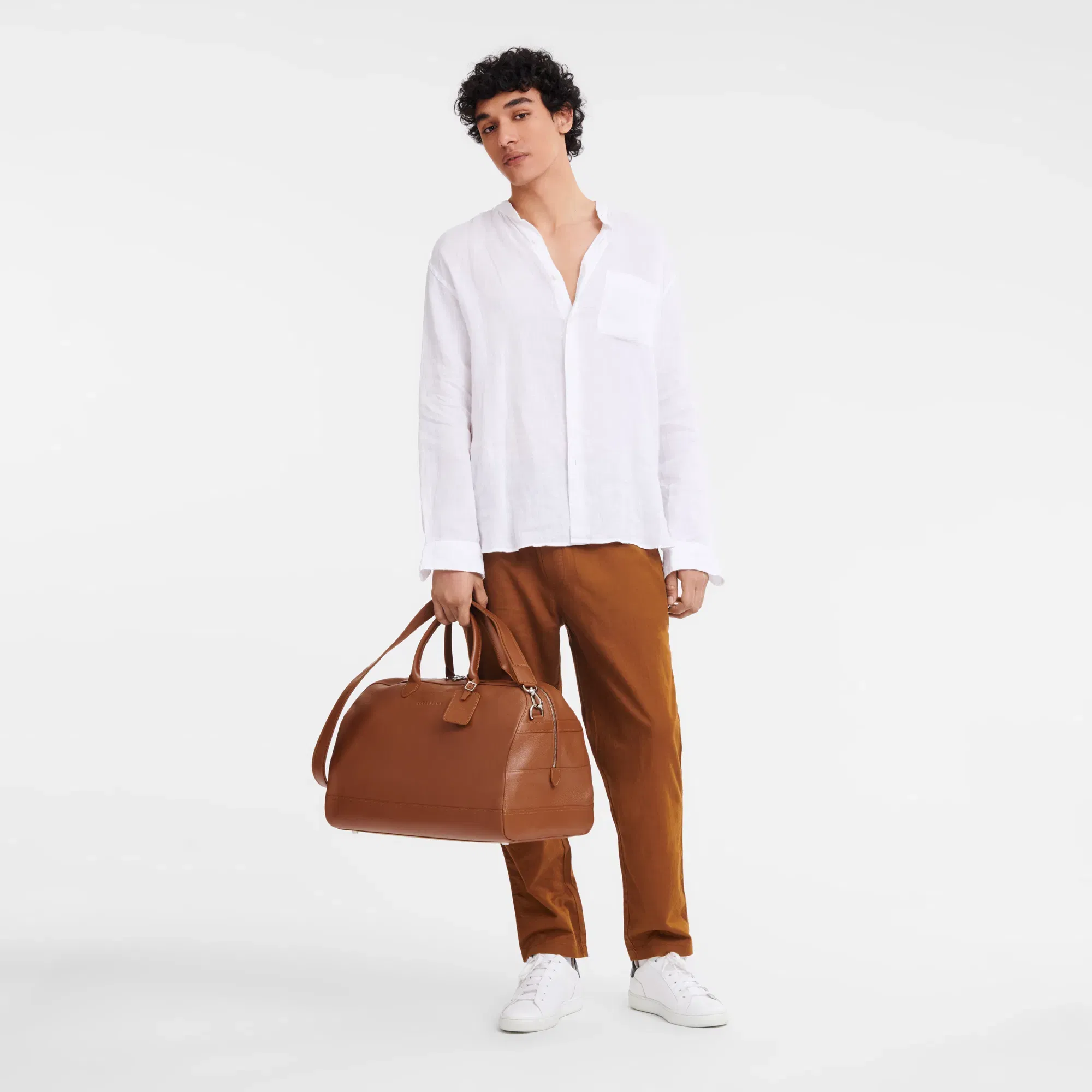 Longchamp Le Foulonne L Travel Caramel