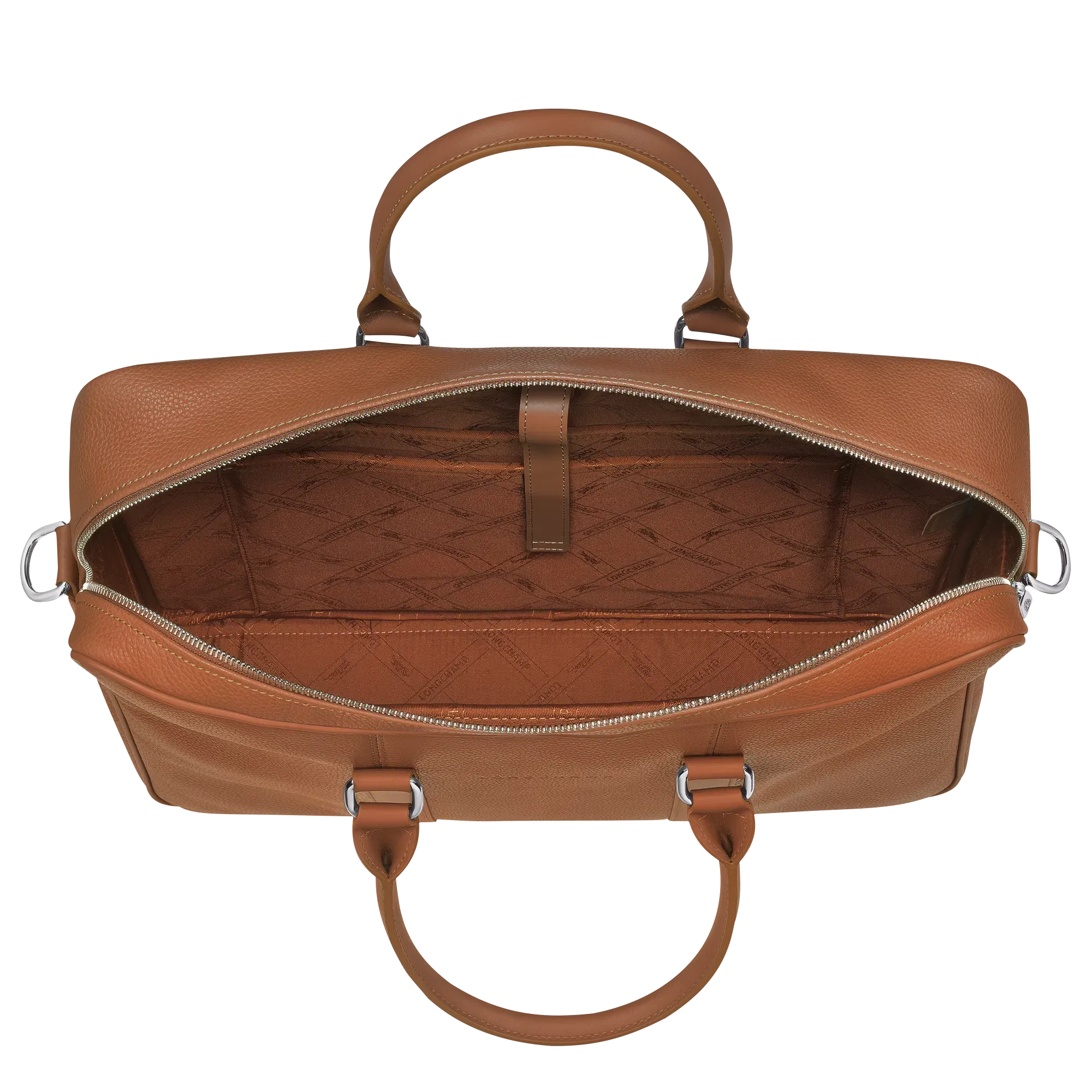 Longchamp Le Foulonne M Briefcase Caramel