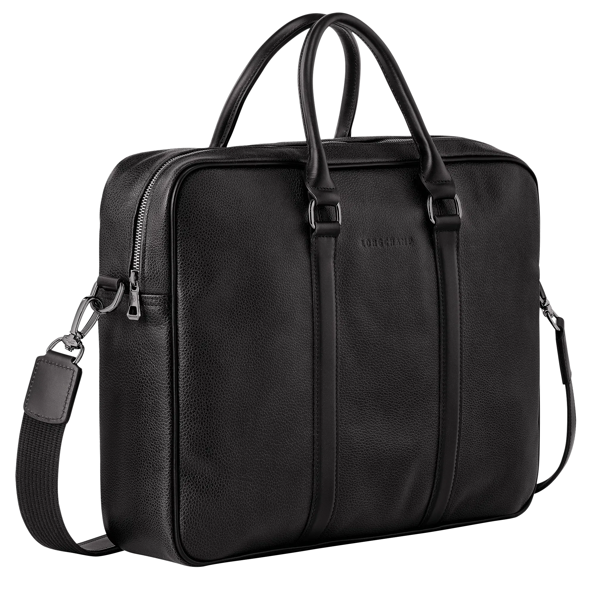 Longchamp Le Foulonne M Briefcase Black