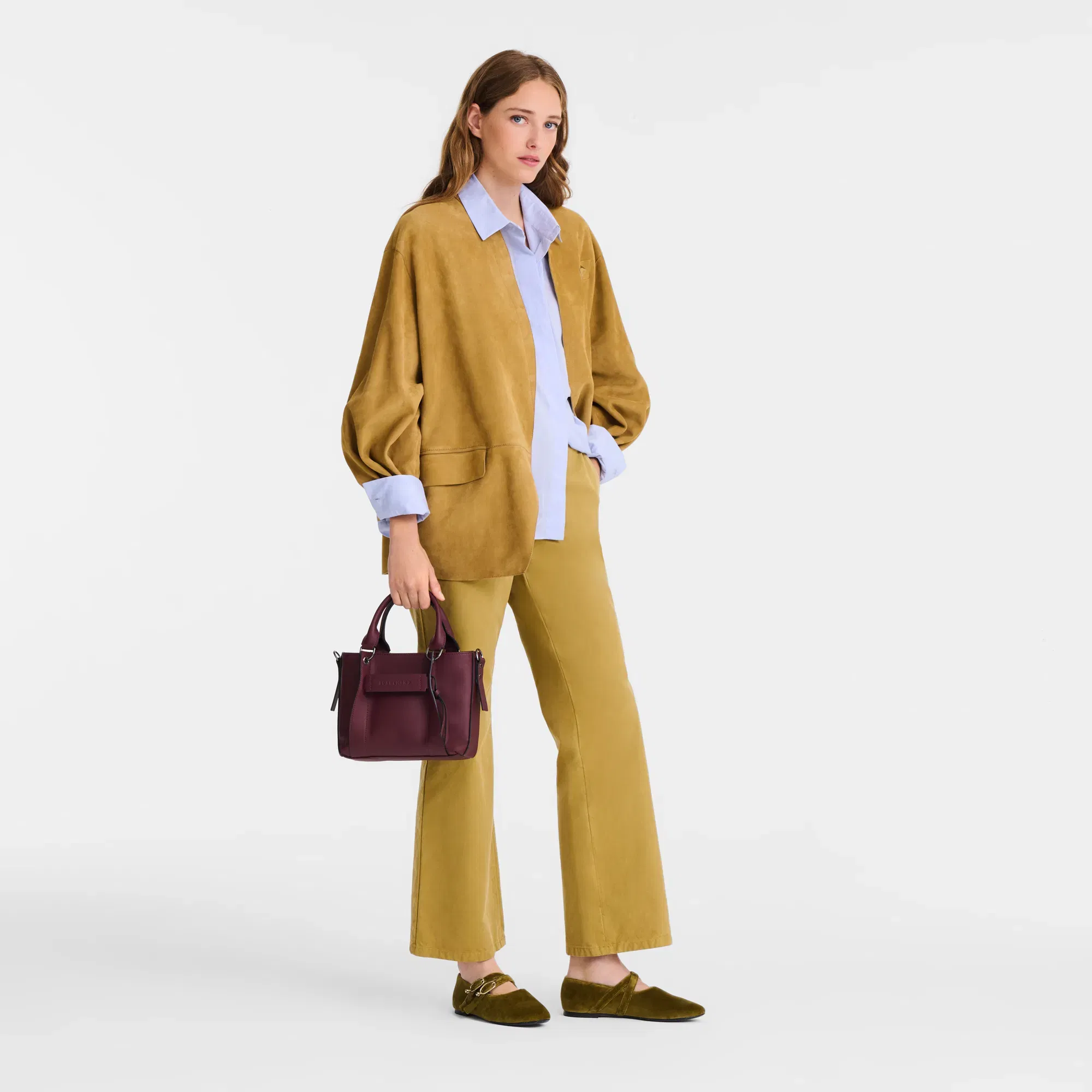Longchamp 3D S Burgundy