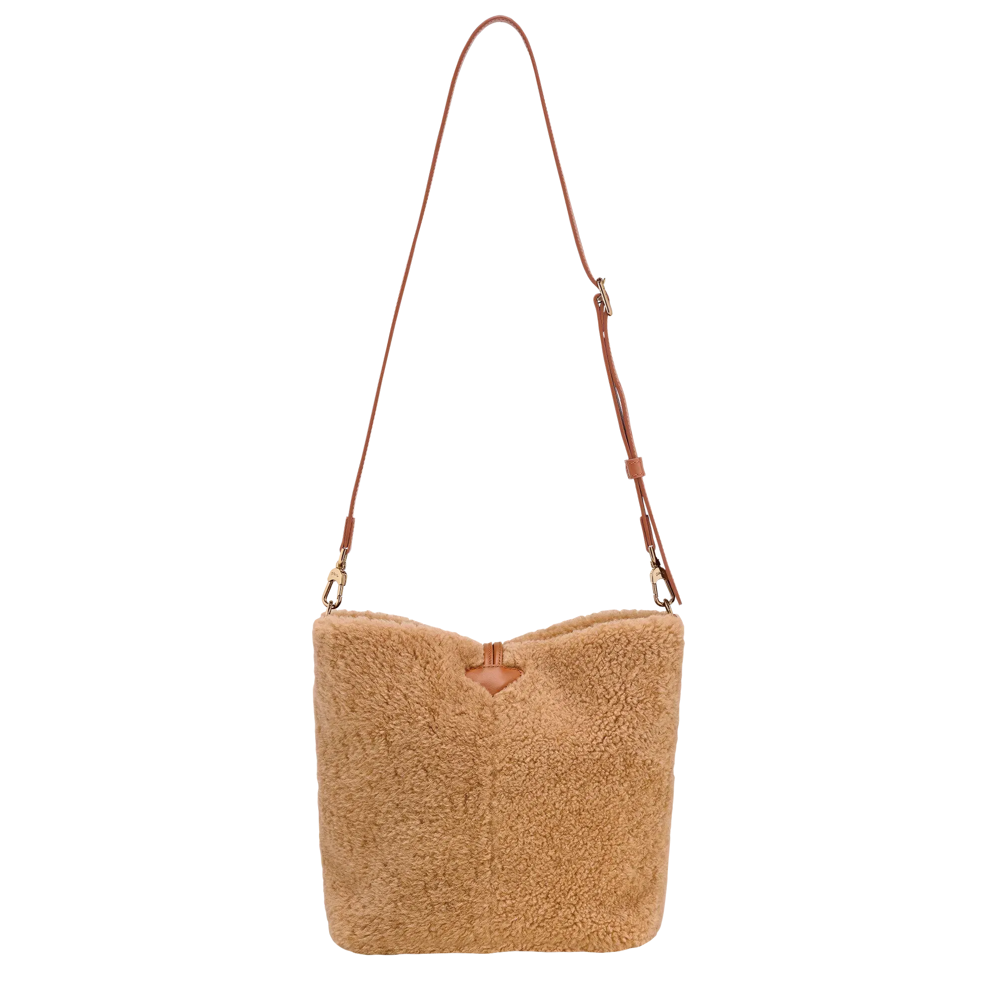 Longchamp Le Roseau Crossbody Camel
