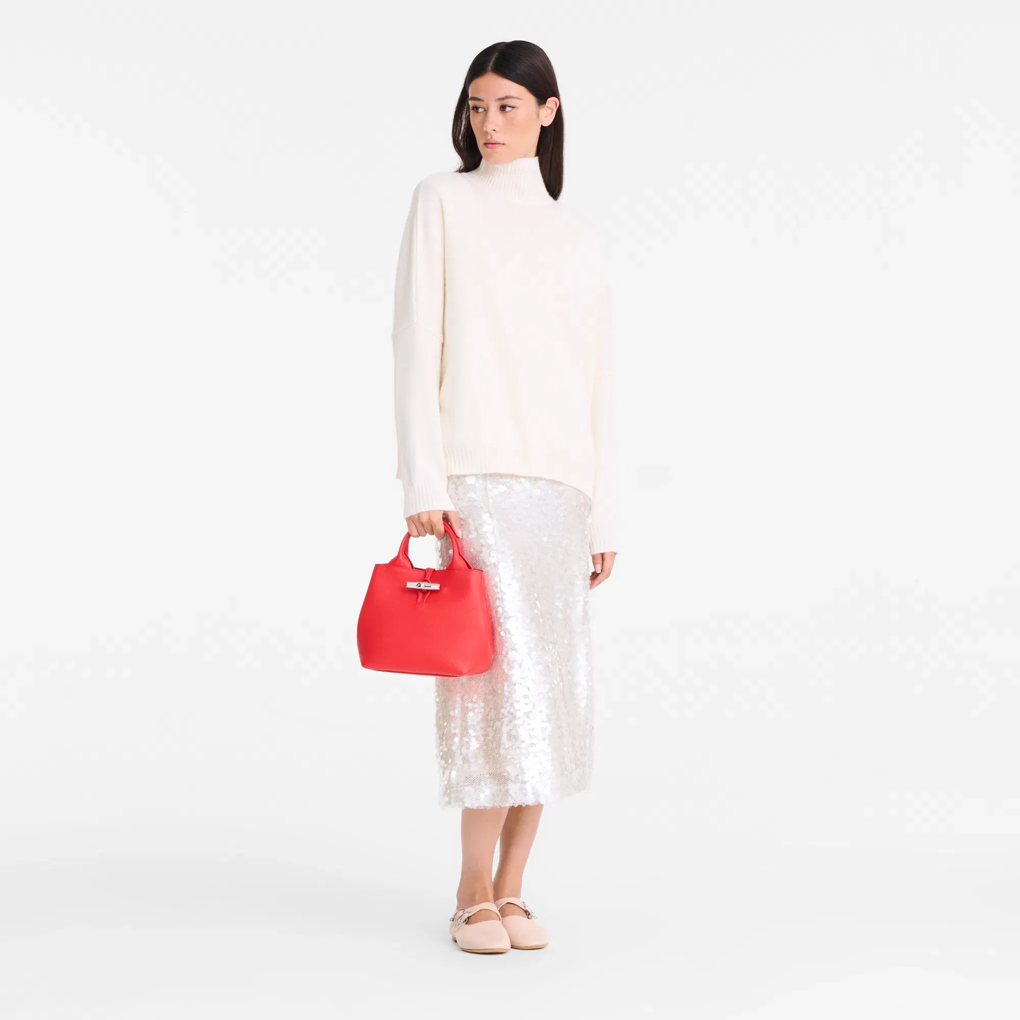 Longchamp Le Roseau S Vermilion
