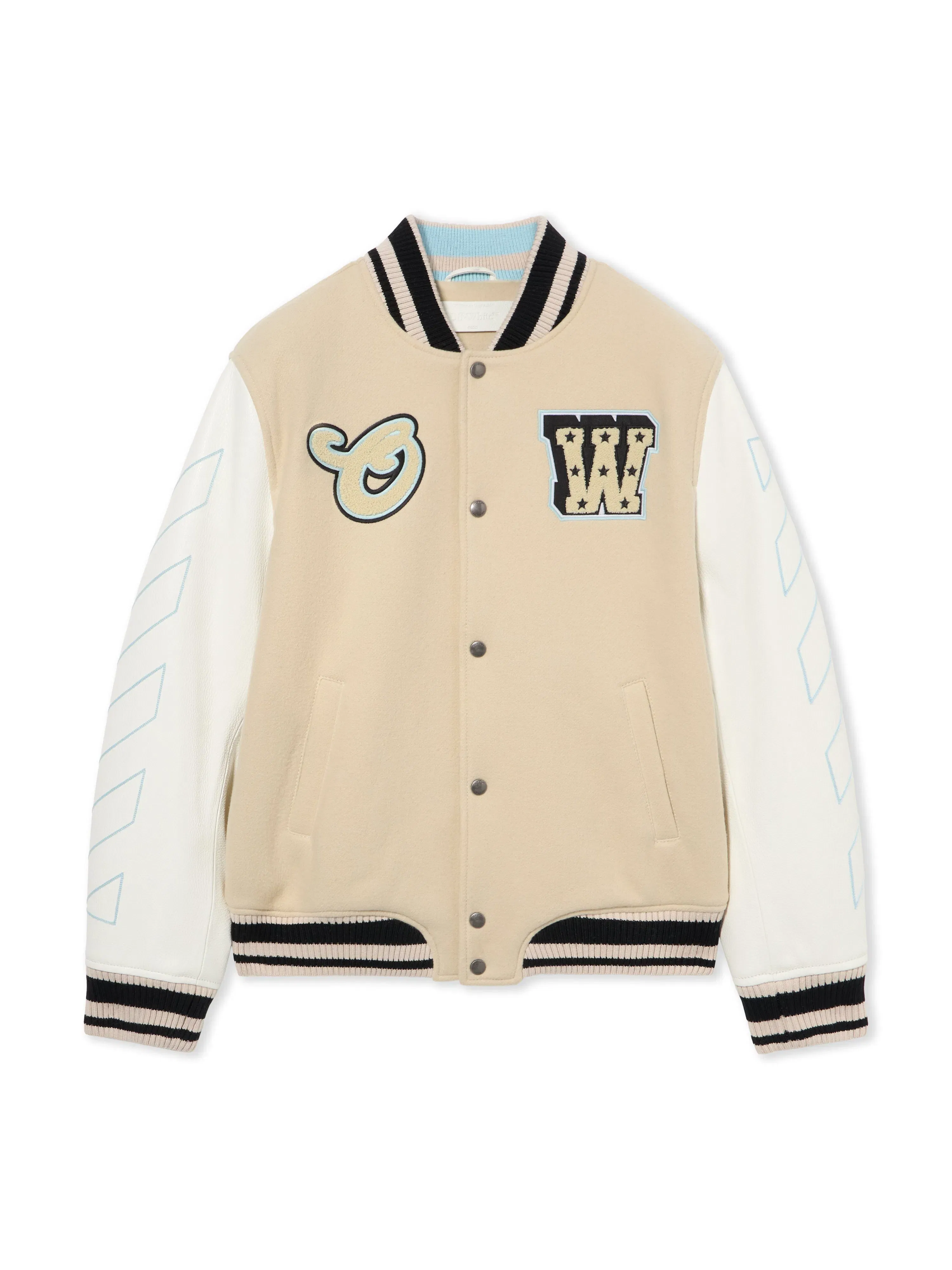 Off White Star Logo Varsity