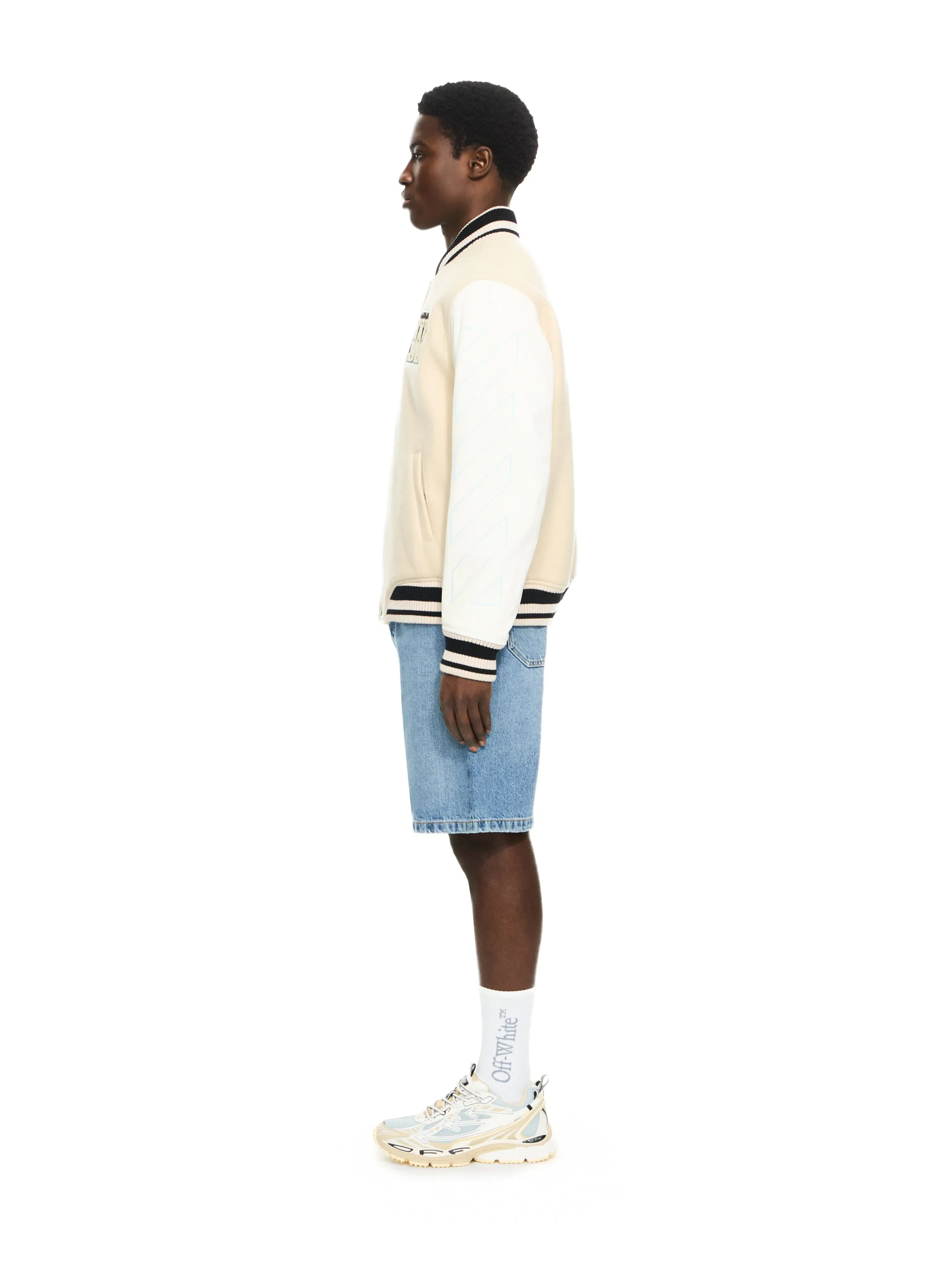 Off White Star Logo Varsity
