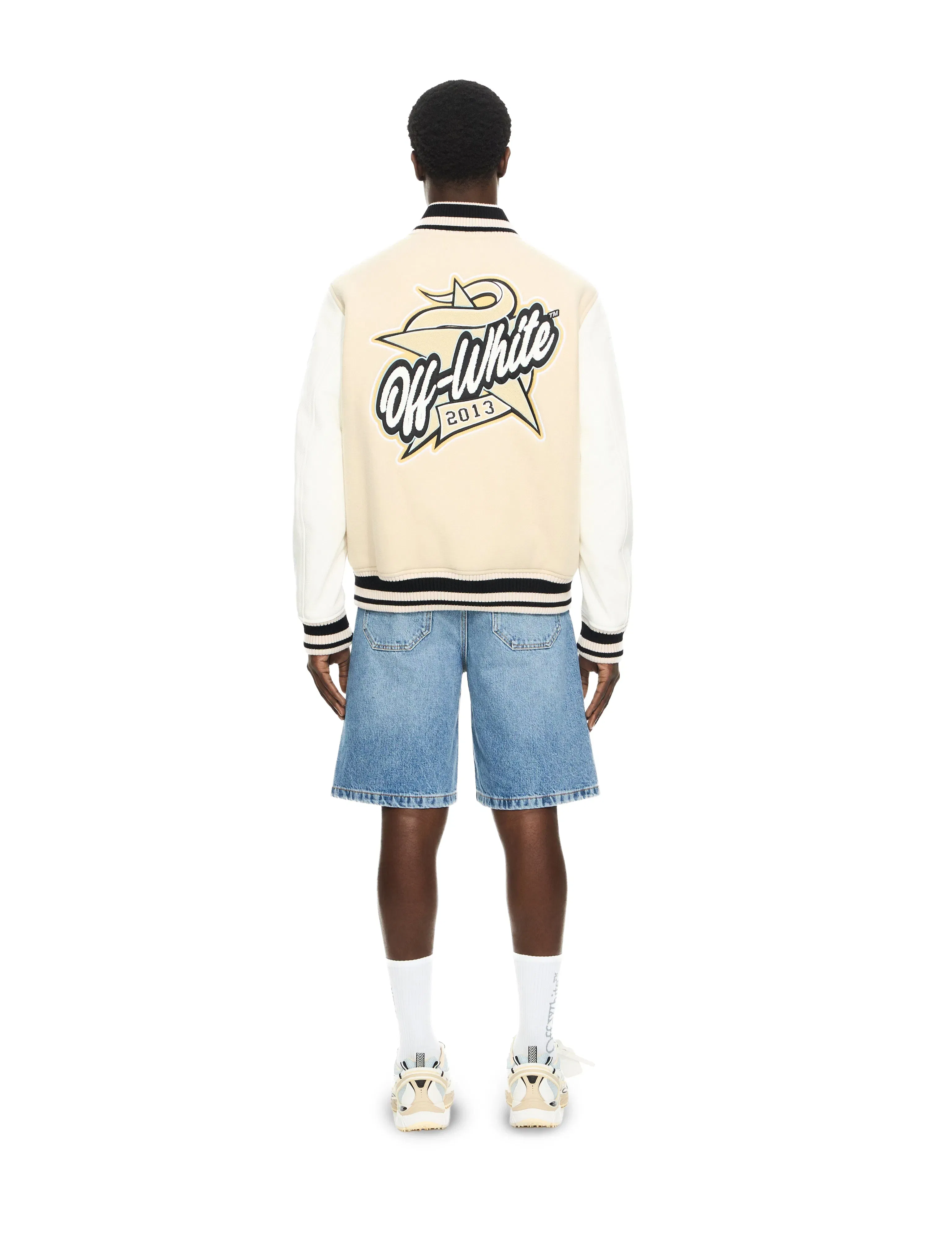 Off White Star Logo Varsity