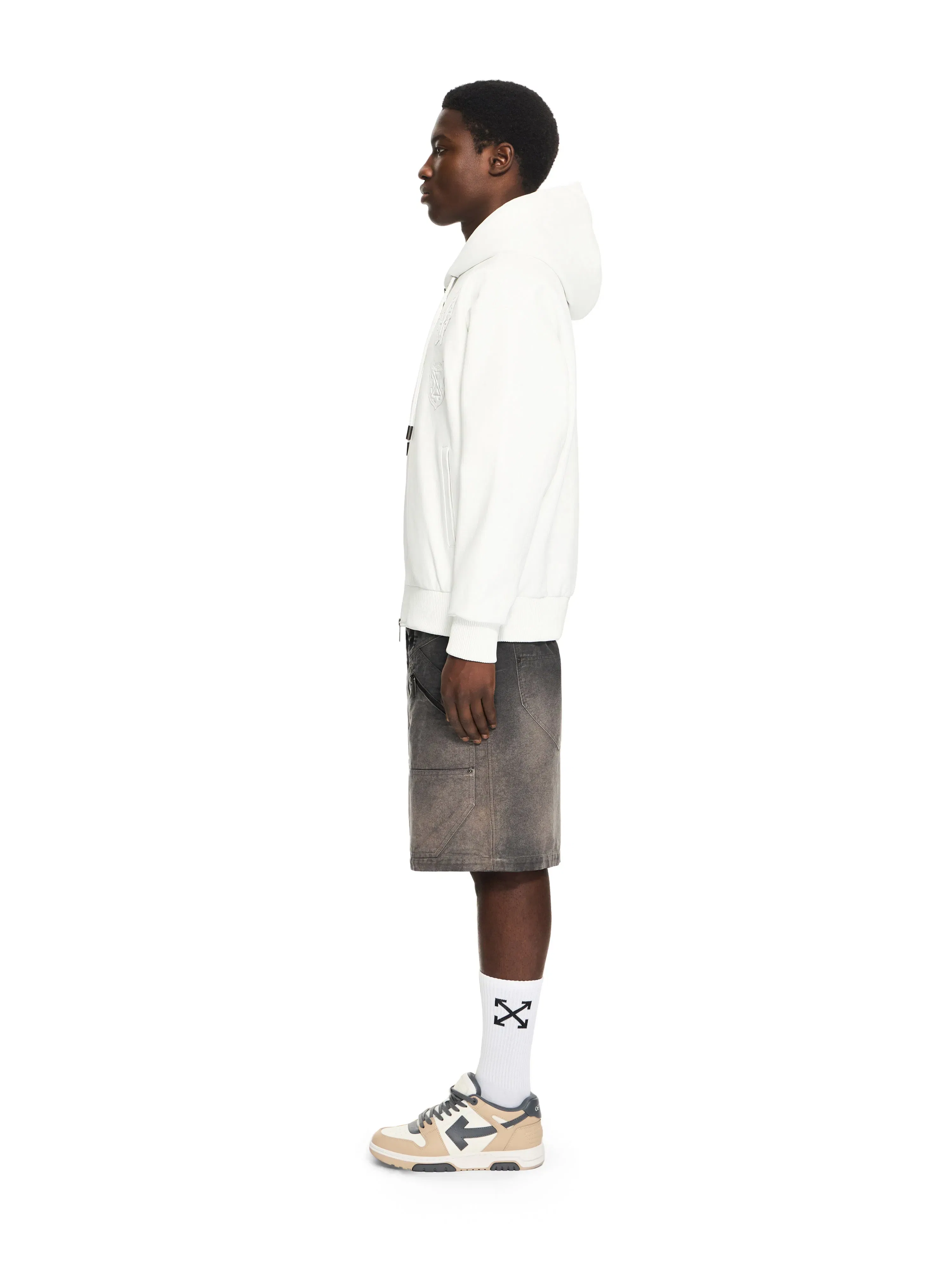 Off White Royal Team Zip Hoodie