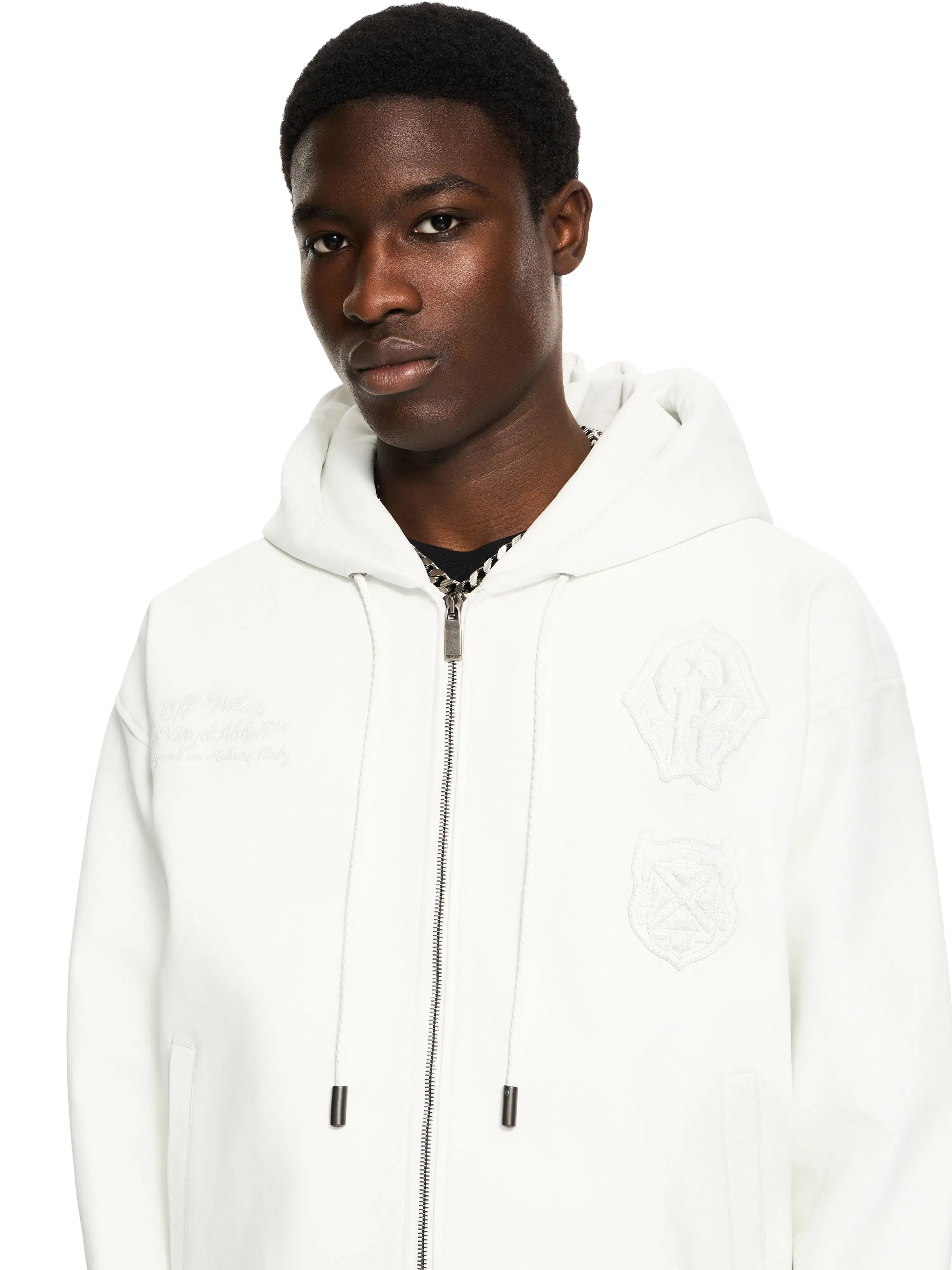 Off White Royal Team Zip Hoodie