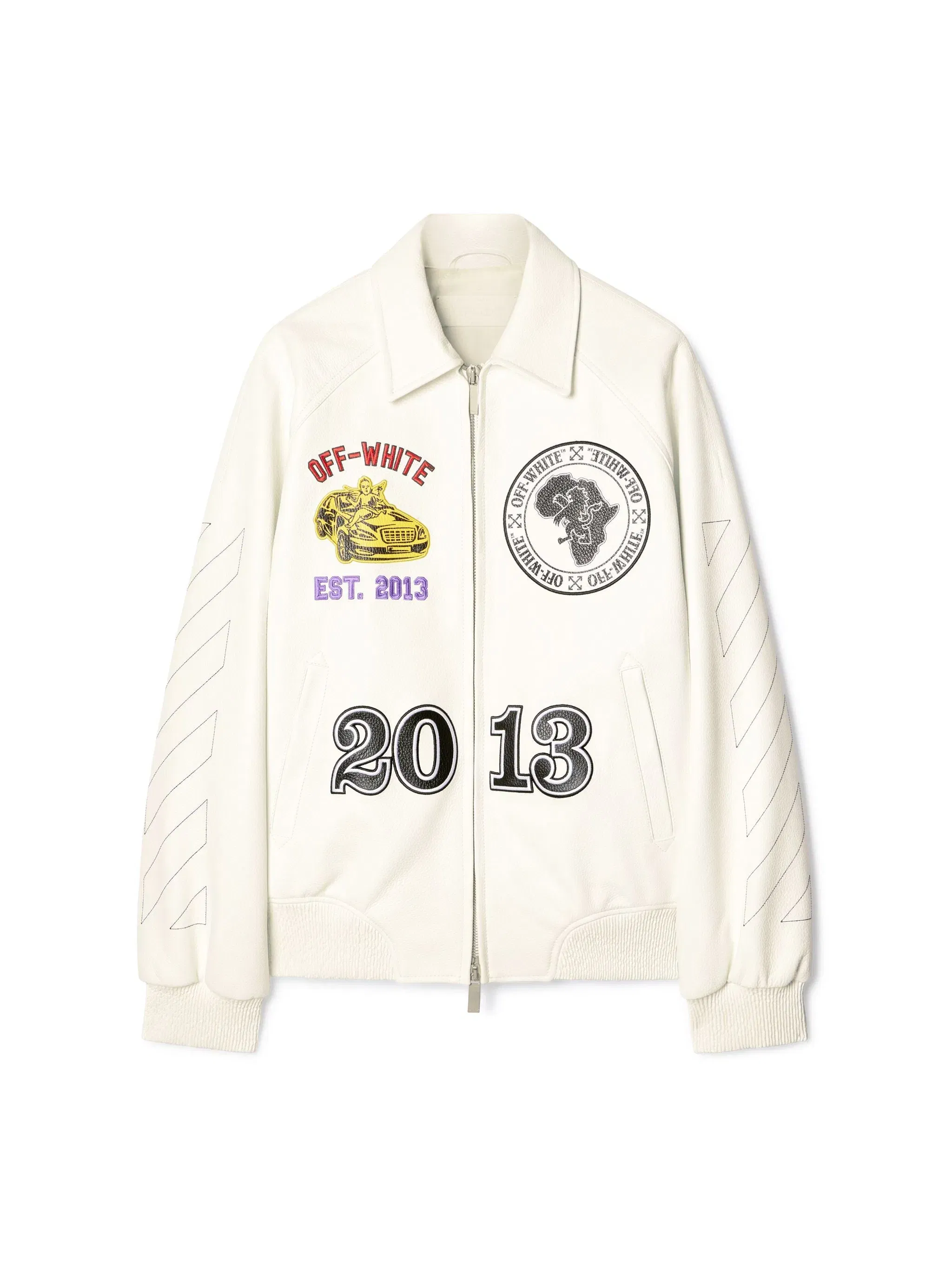 Off White Rhino Full Lea Raglan Varsity