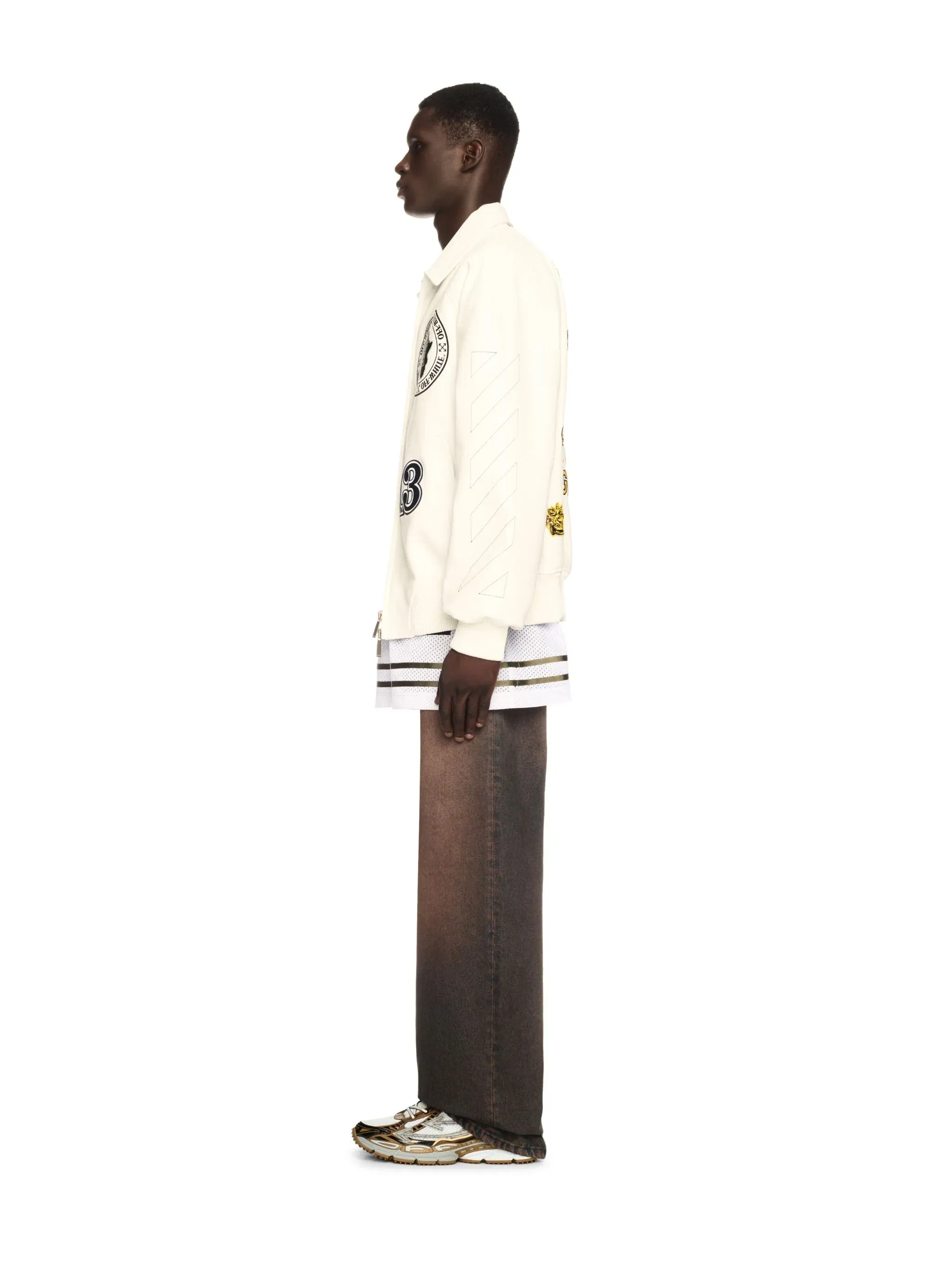 Off White Rhino Full Lea Raglan Varsity