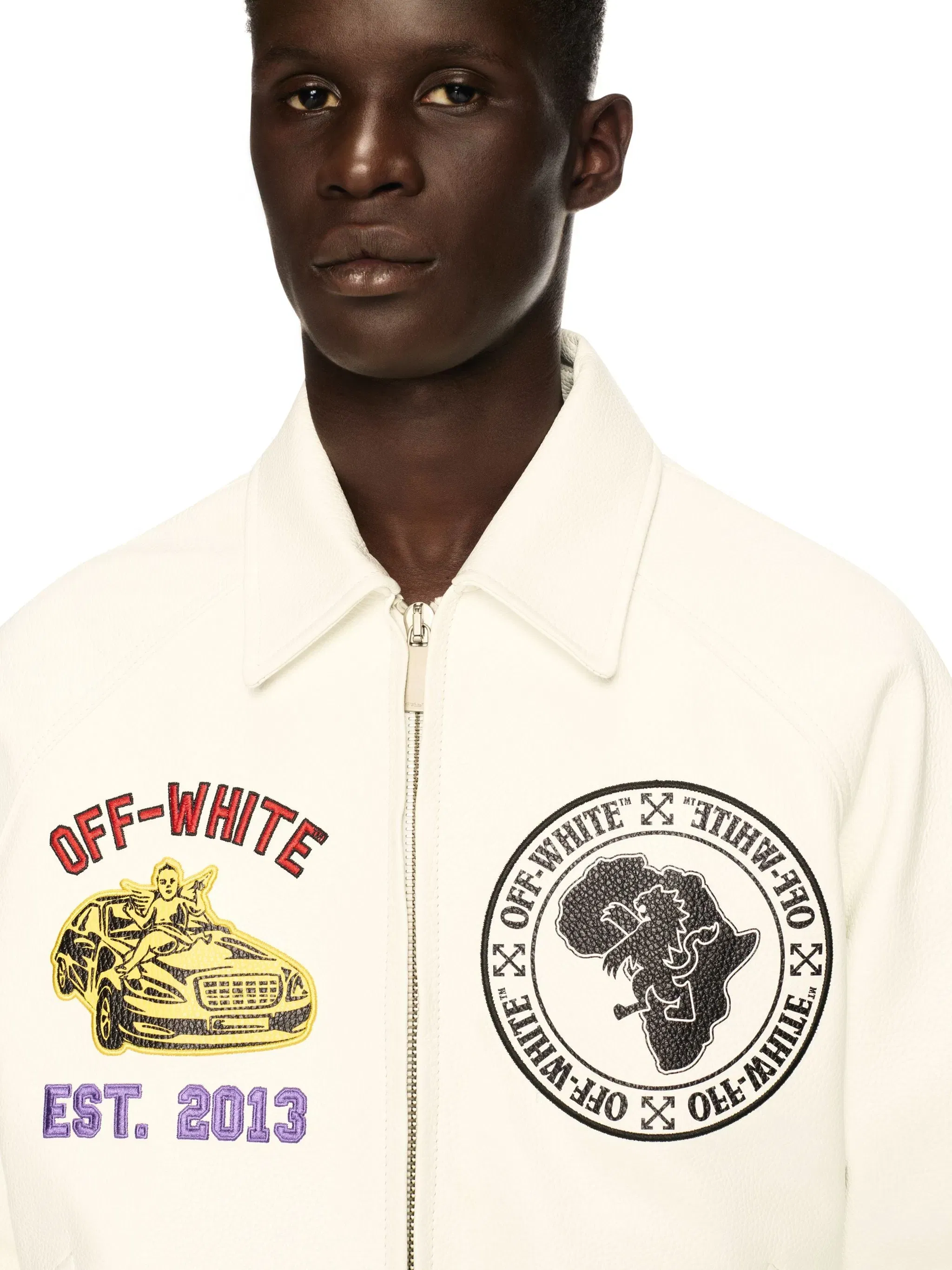 Off White Rhino Full Lea Raglan Varsity