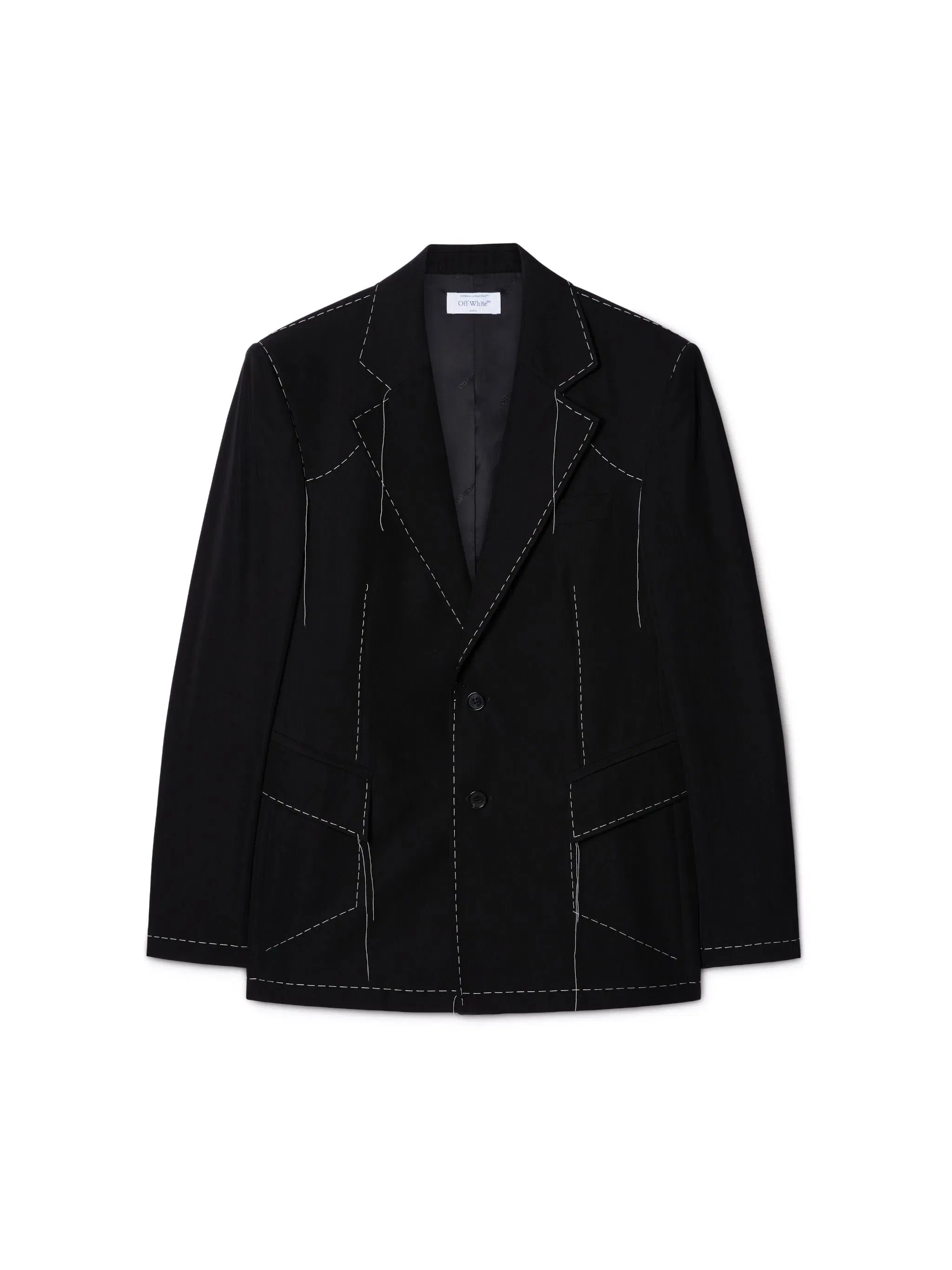 Off White 00 Stitch Woolgab Relax Jkt