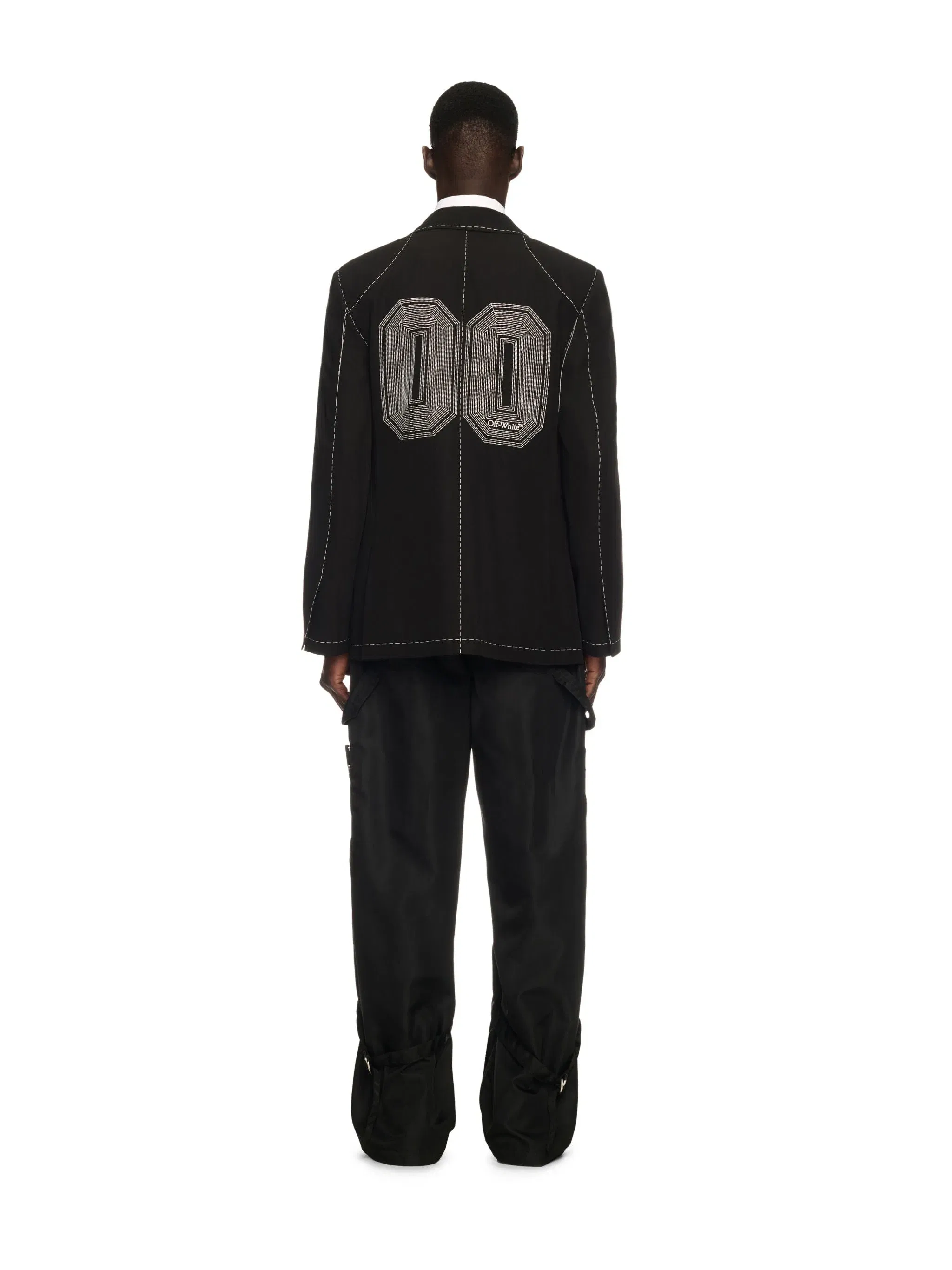 Off White 00 Stitch Woolgab Relax Jkt
