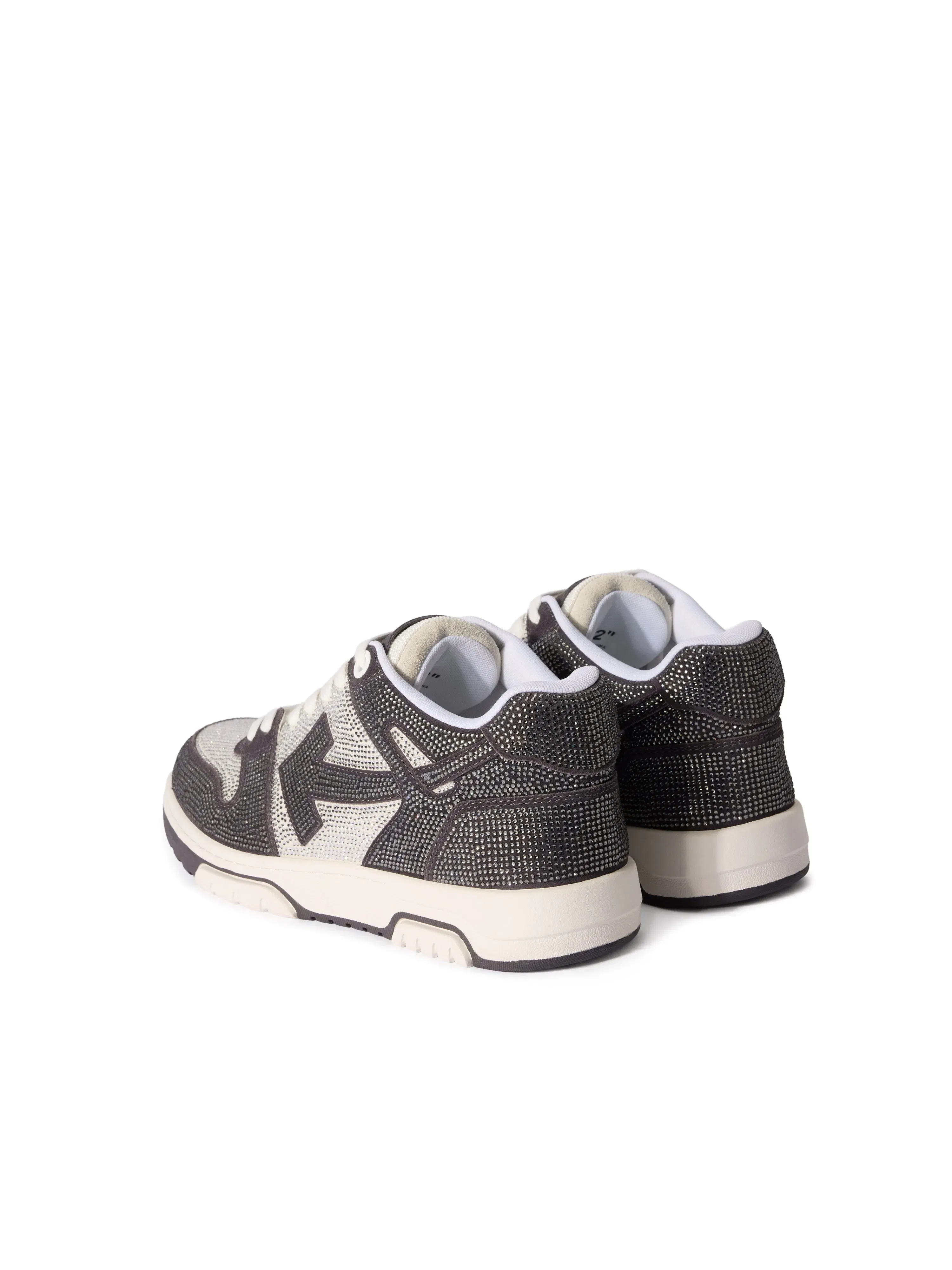 Off White OOO Crystal Sneakers White