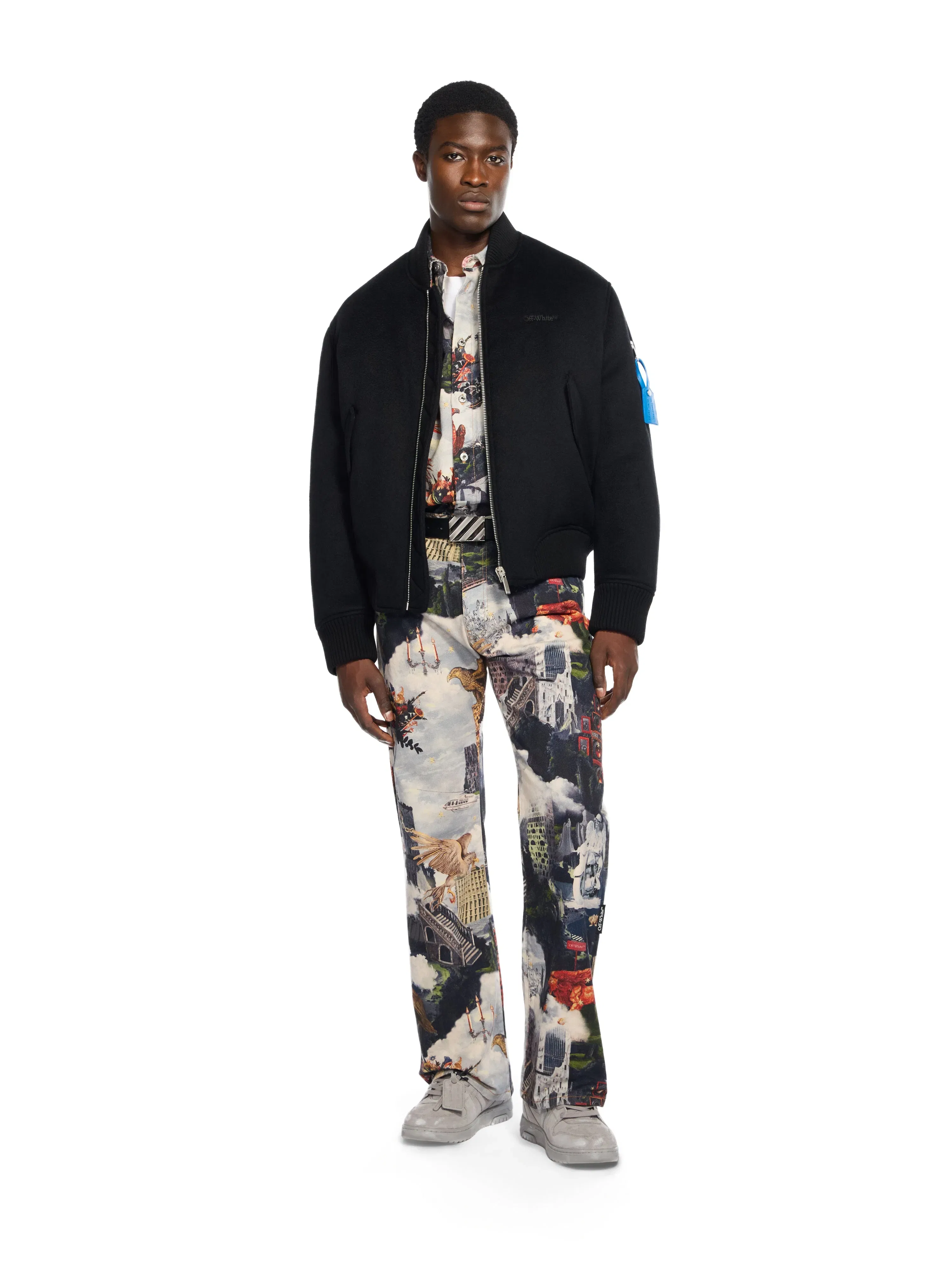 Off White Quote Bomber Jacket