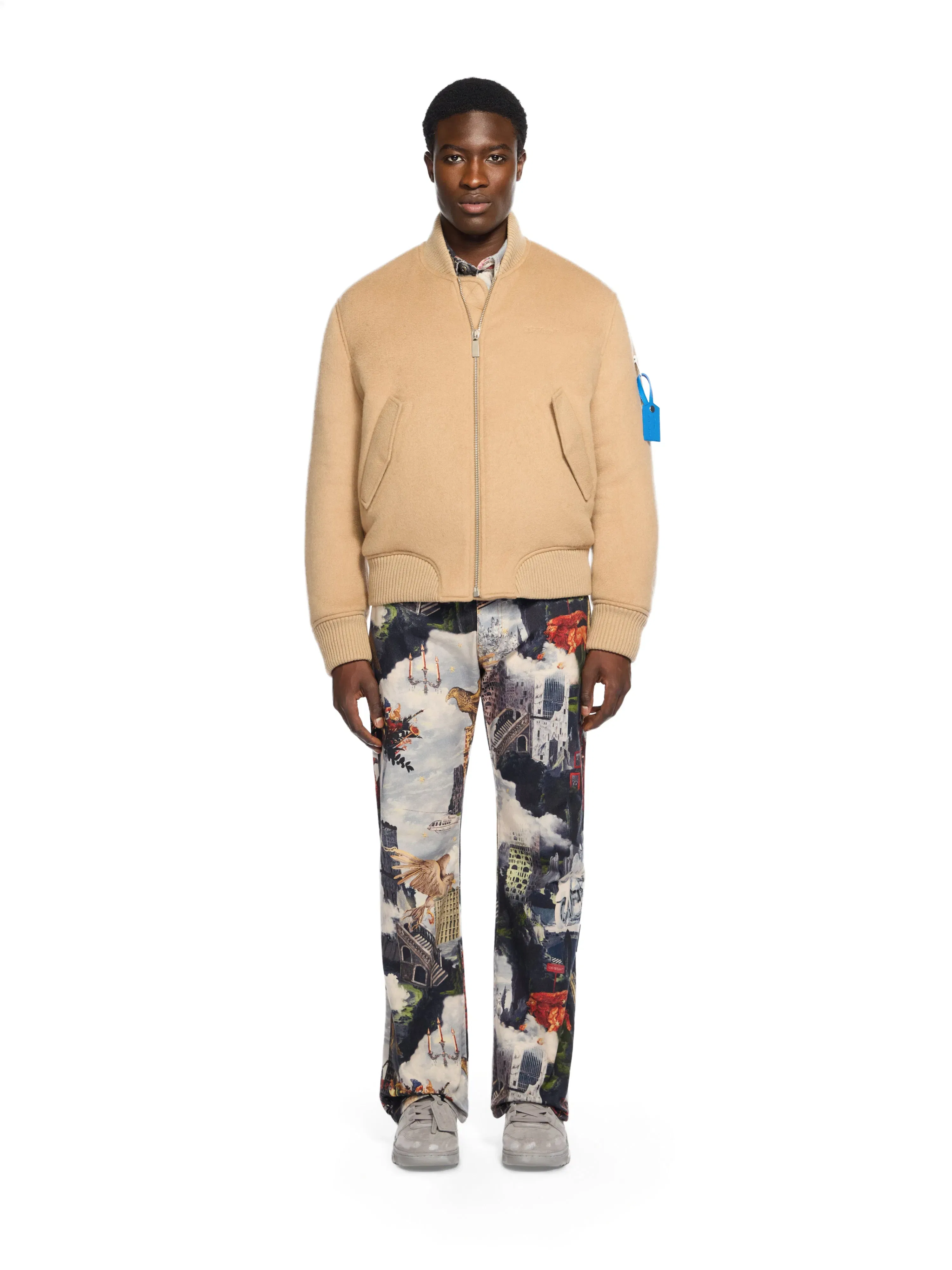 Off White Quote Bomber Jacket