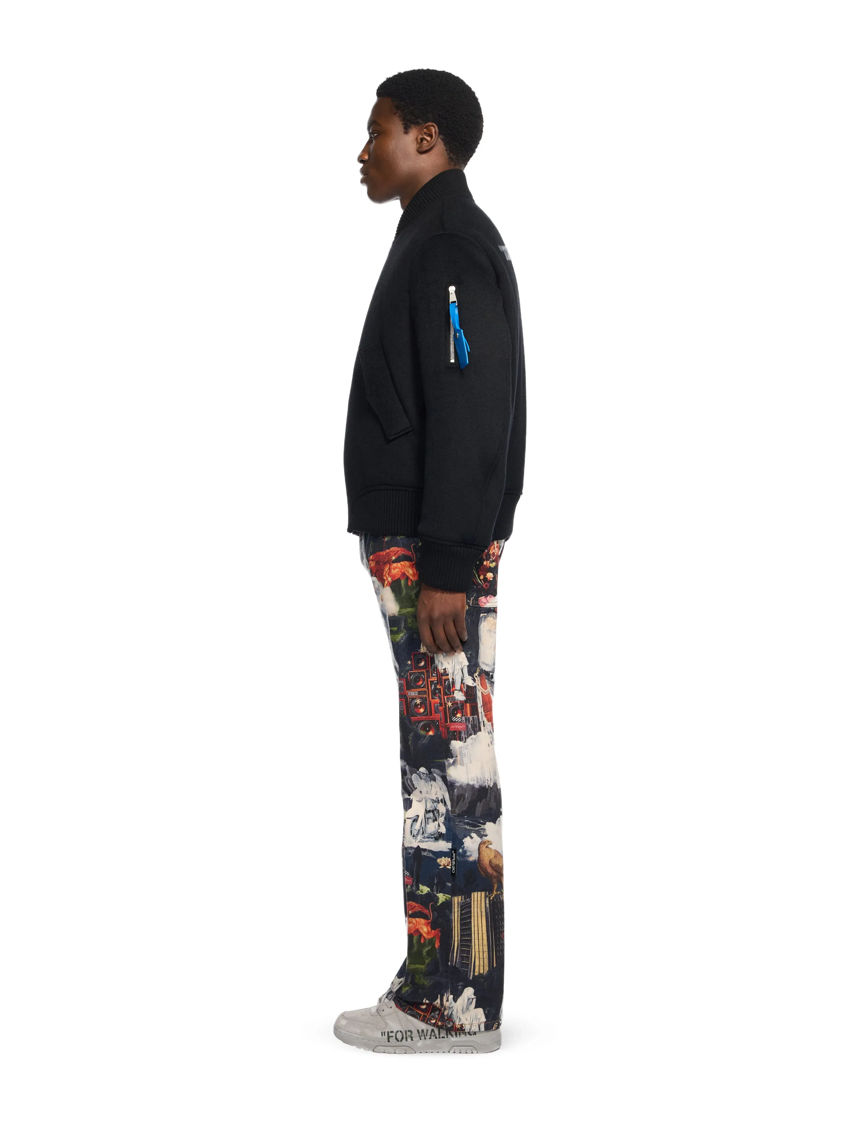 Off White Quote Bomber Jacket
