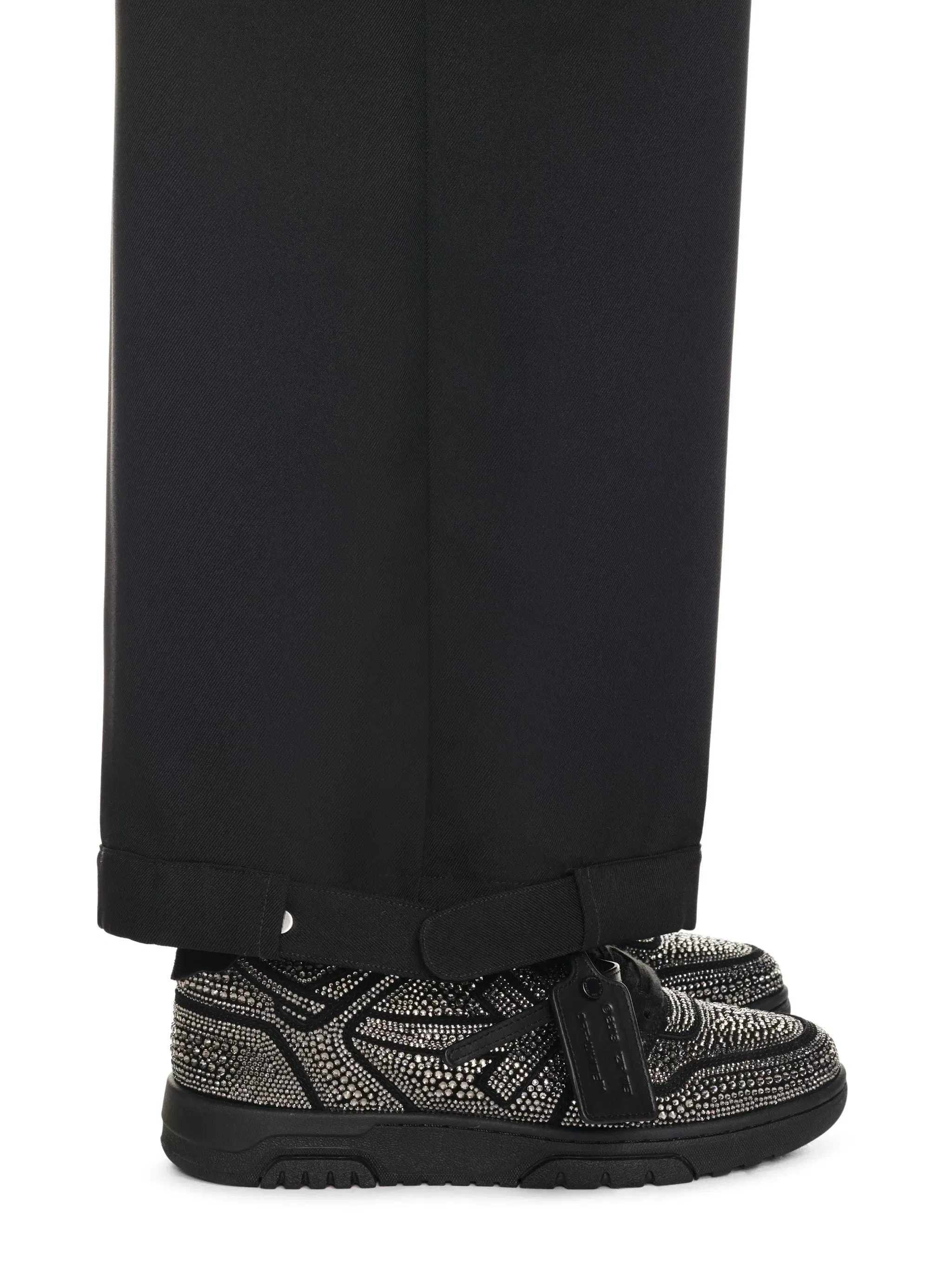 Off White OOO Strass Sneakers Black