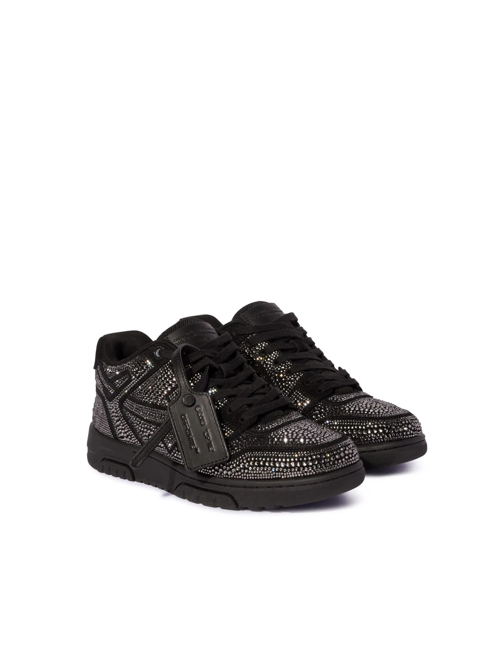 Off White OOO Strass Sneakers Black