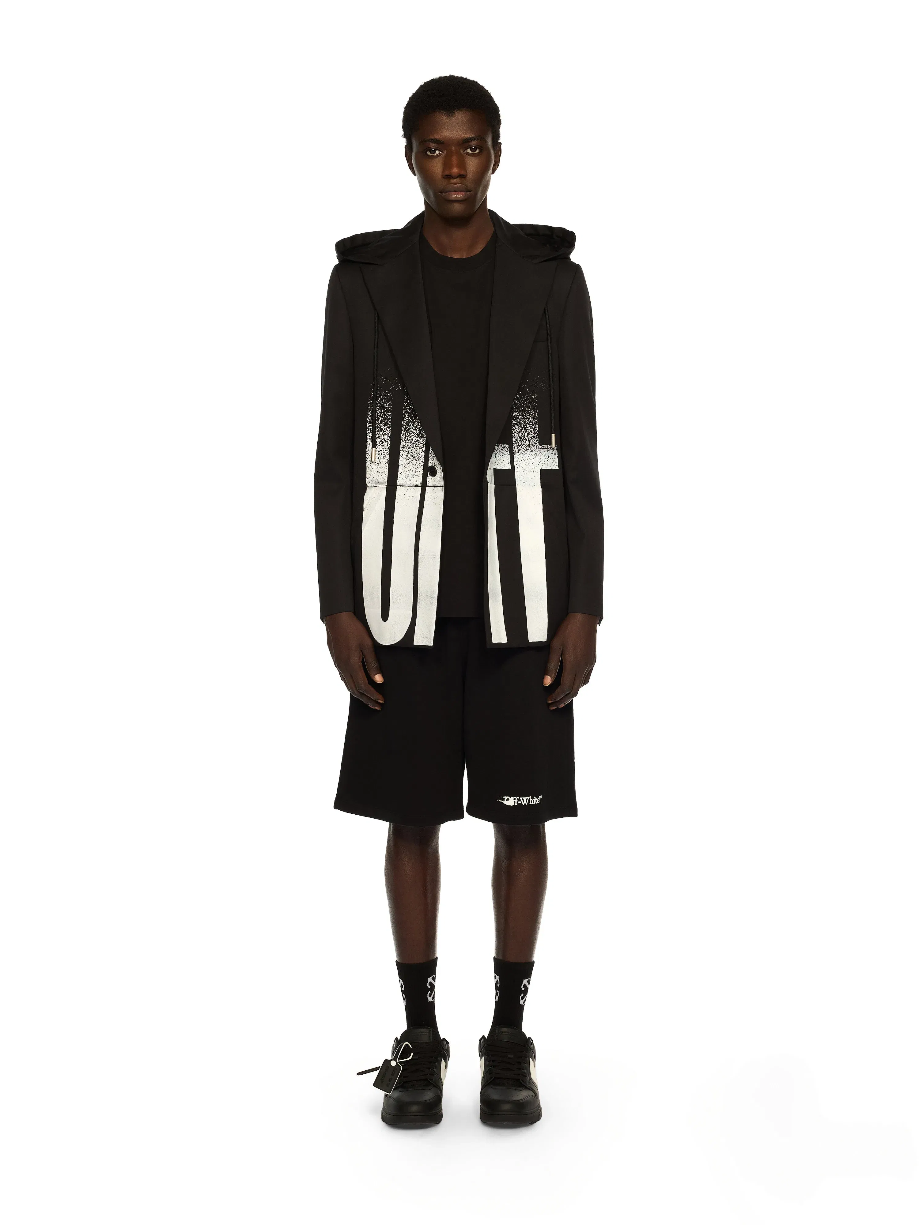 Off White Big Off Gradient Wool Hood